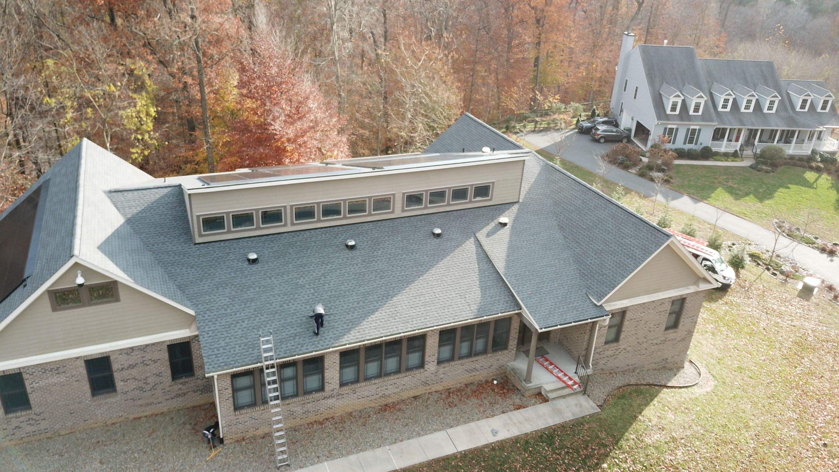 Solar Roof using GAF Decotech integrated panels by American Home Contractors