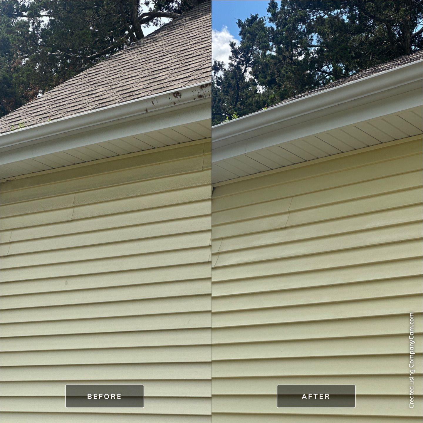 Project in Island Lake by Simmons Power & Soft Washing