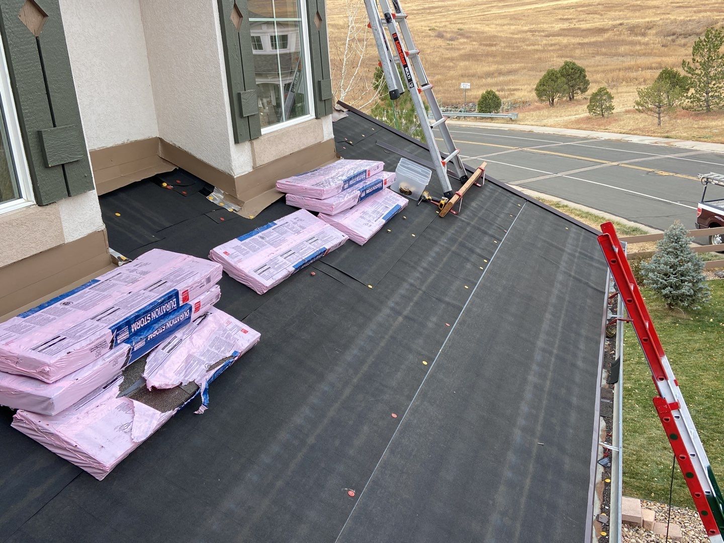 Residential Roofing Installation using Owens Corning TruDefinition Duration STORM - Teak by A to Z Roofing