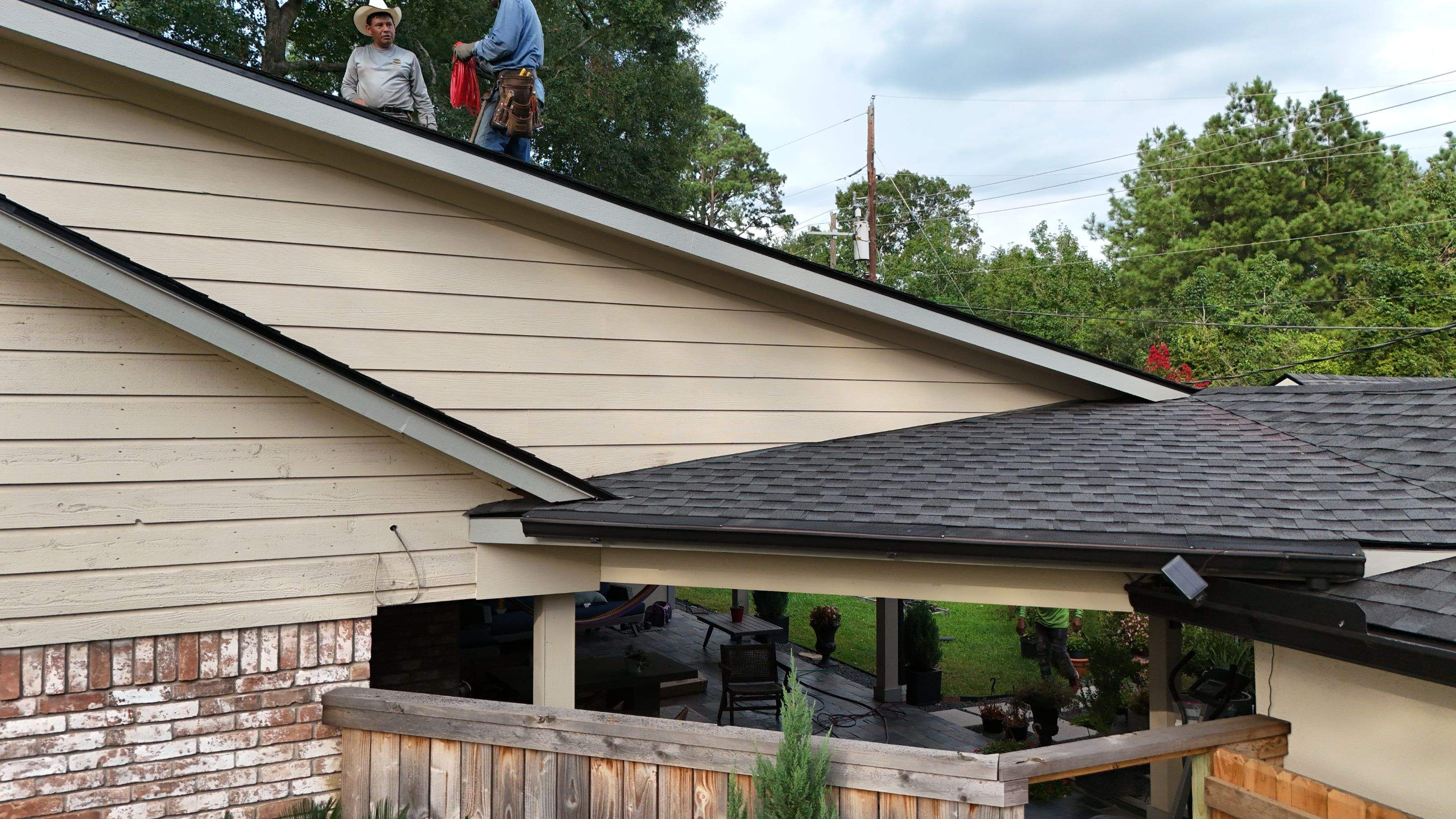 Roof Replacement with Fascia & Soffit Repairs — Conroe, TX by PL Roofing & SB Roofing, LLC.