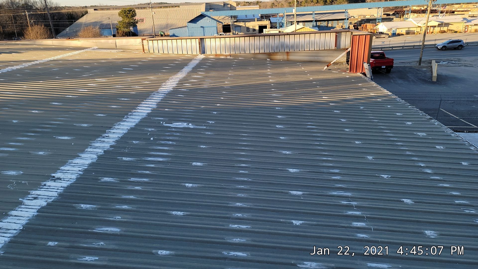 Commercial Roofing Installation using Aldocoat Coatings by Hostetler Roofing