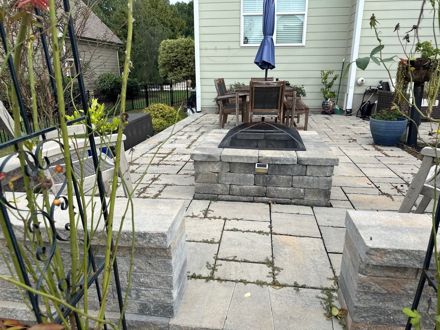 Patio using Wood Sealant, Top Coat, and PolySand by DuraSeal