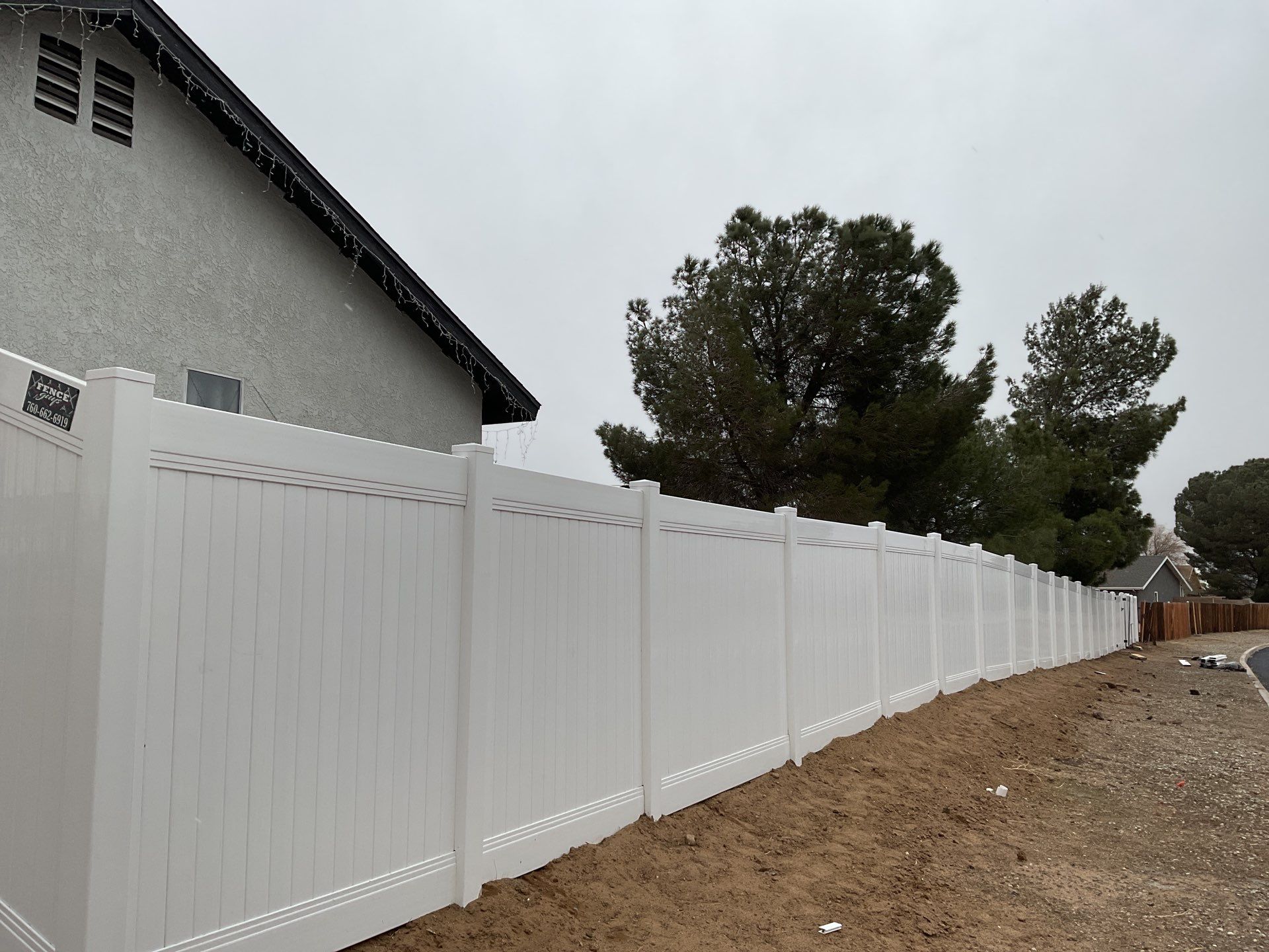 Fence Installation using Vinyl by Fence Guys Inc. 