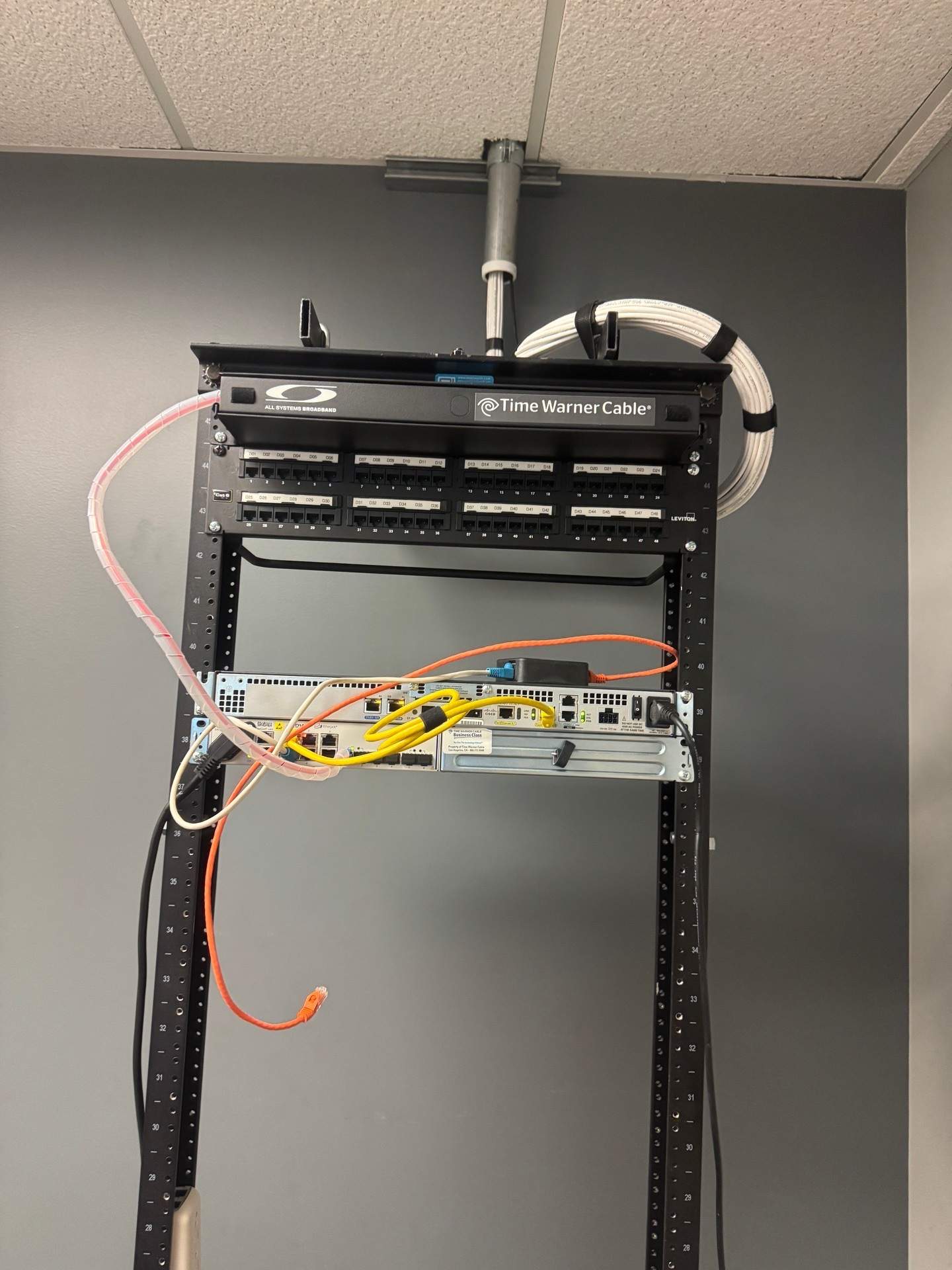 Cat6 CMP Structured Cabling Project – Anaheim, CA by Ring and Ping Inc.