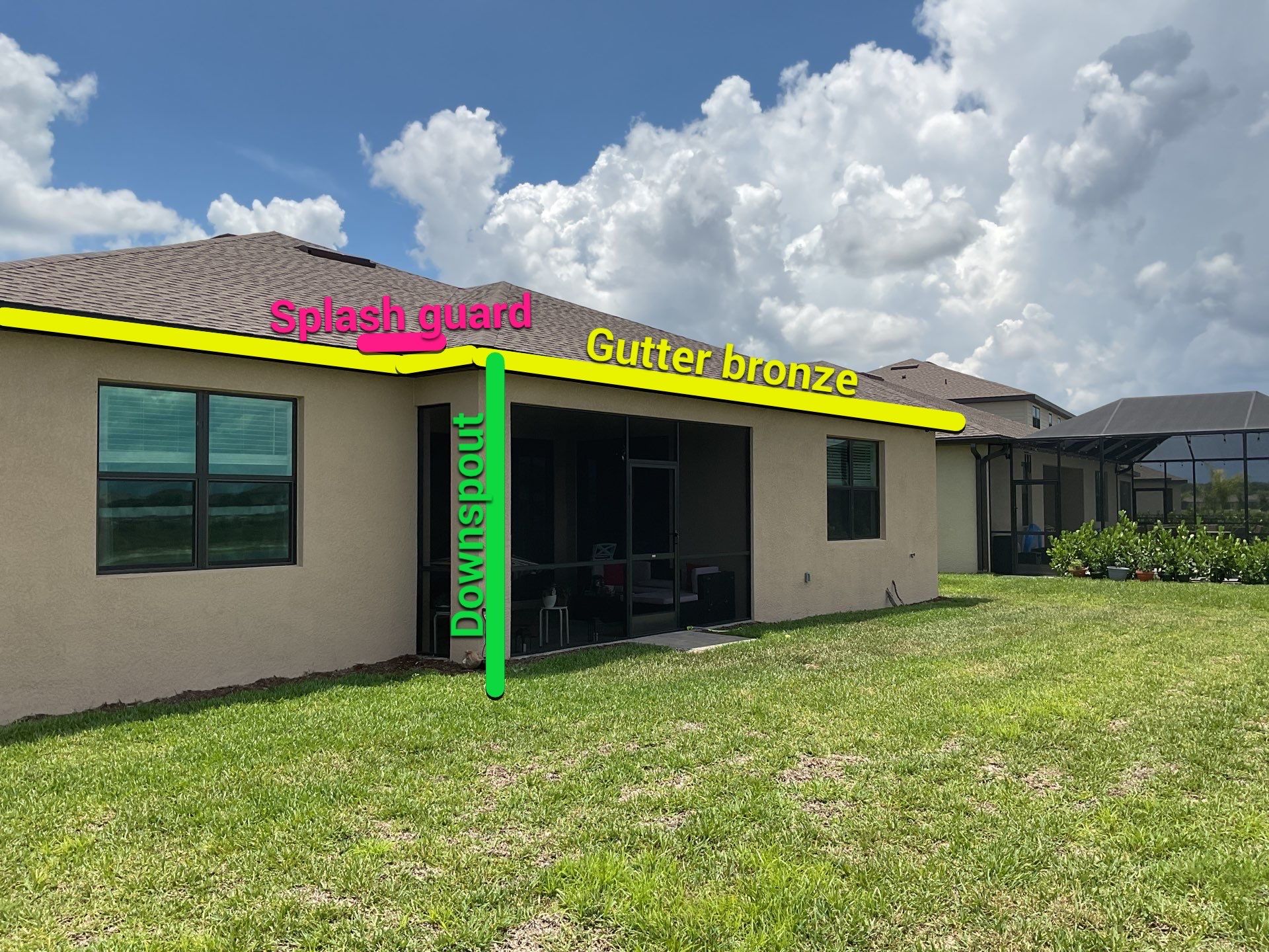 Brown Seamless Gutters for Homes in Fort Myers  by Gutter Professors