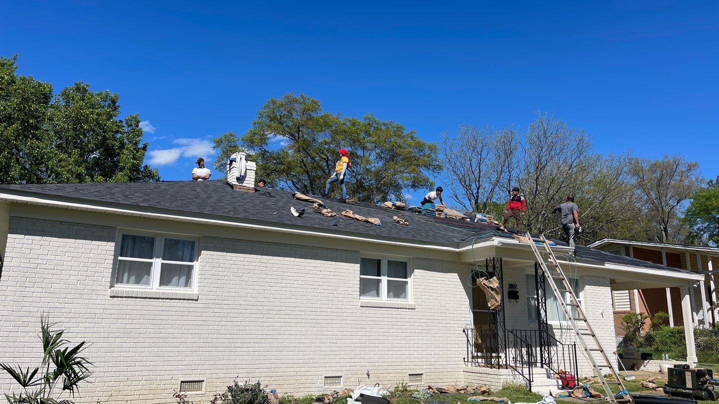 Roof replacement and interior repair by hail damage by Just Brilliant Restoration JBR