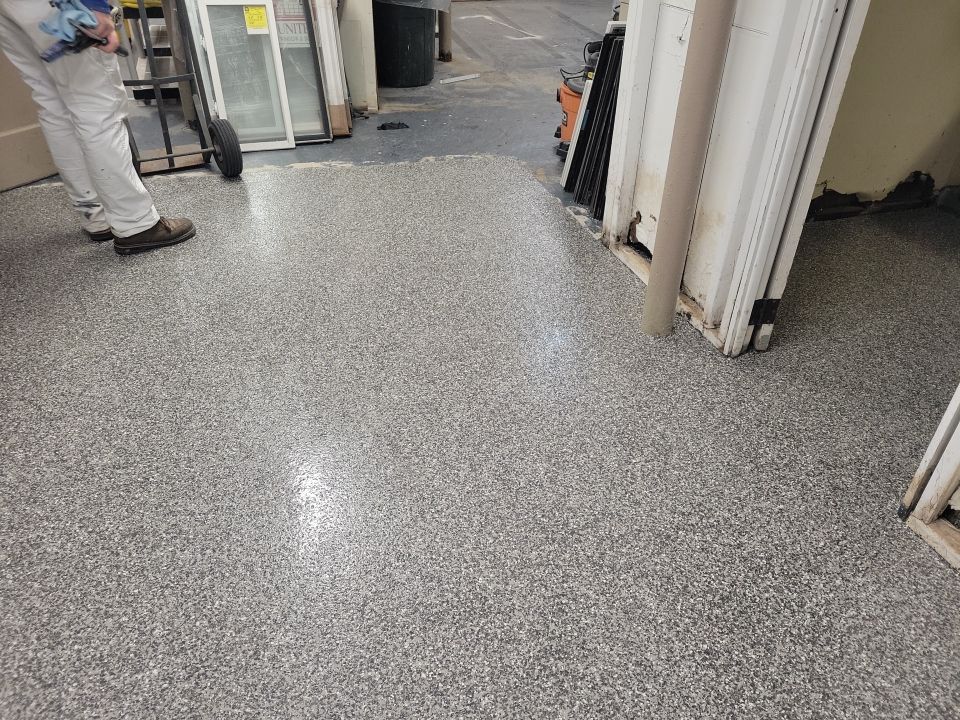 Laundry Room Floor Coating using Penntek- Silver Creek by Spectrum Painting, LLC