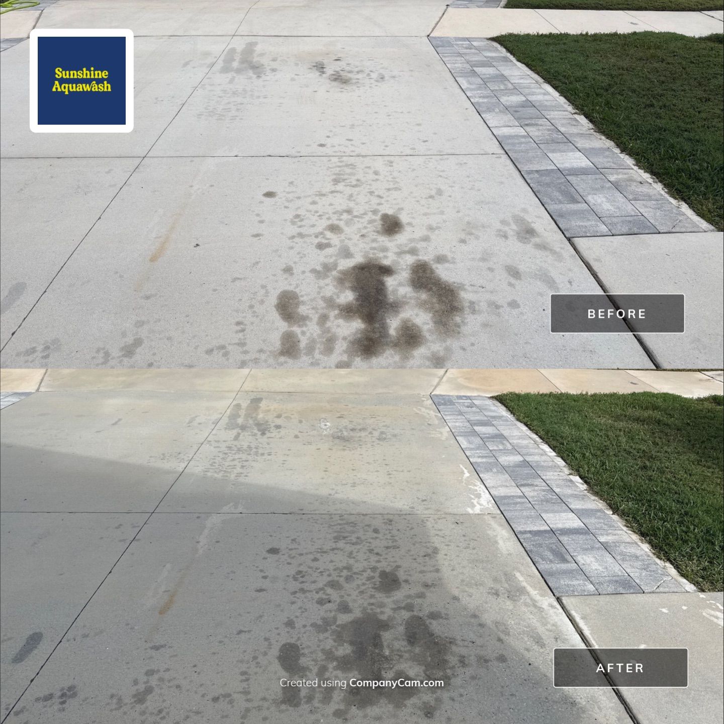 Concrete Oil Stain Removal – North River Ranch, Parrish, FL by Sunshine AquaWash