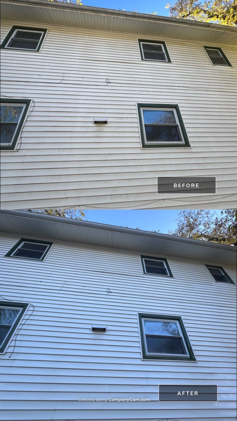 Project in Round Lake Beach by Simmons Power & Soft Washing