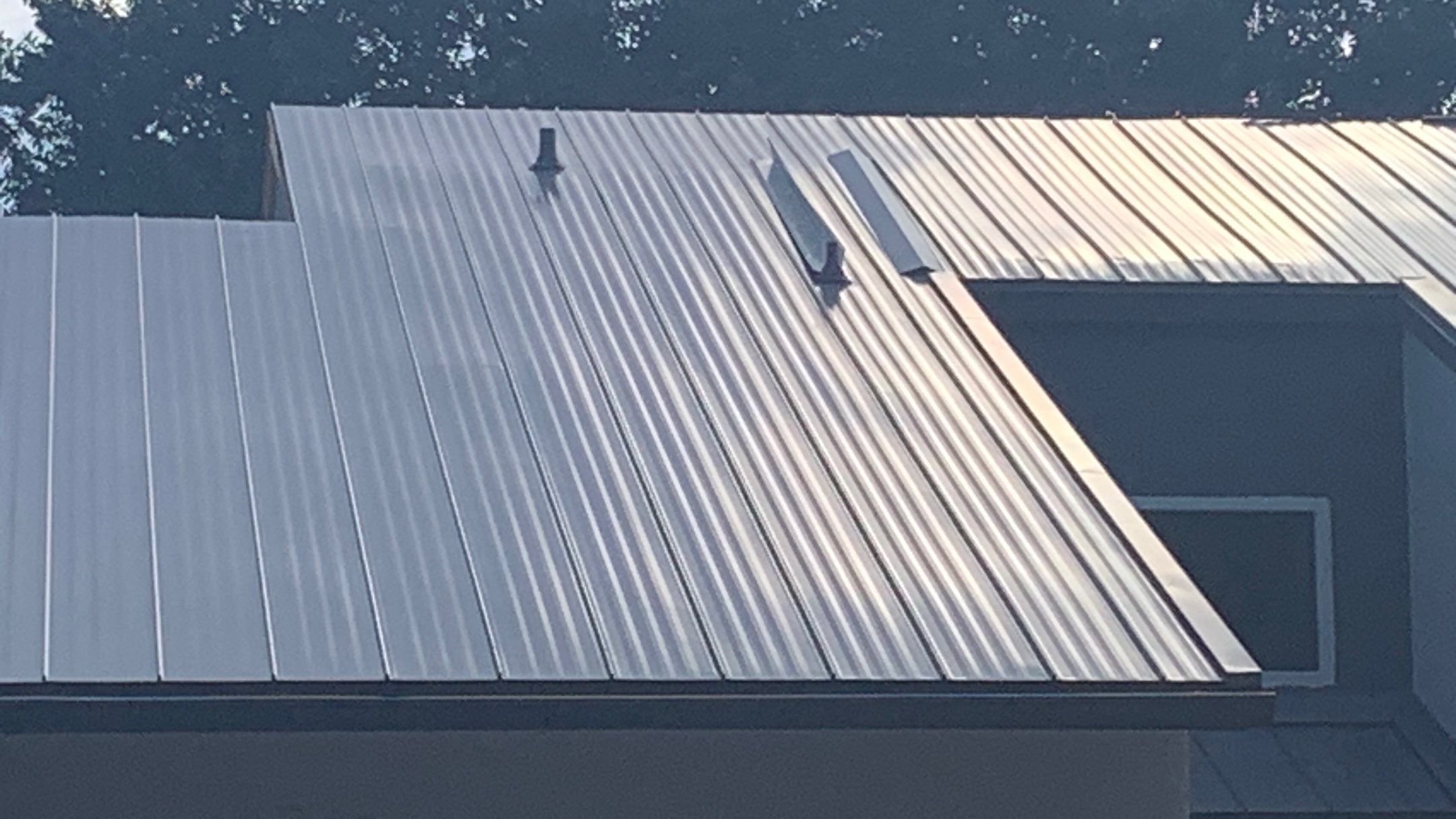 Residential Roofing Installation using 1" Nail strip metal roof by BLUES BROTHERS ROOFING