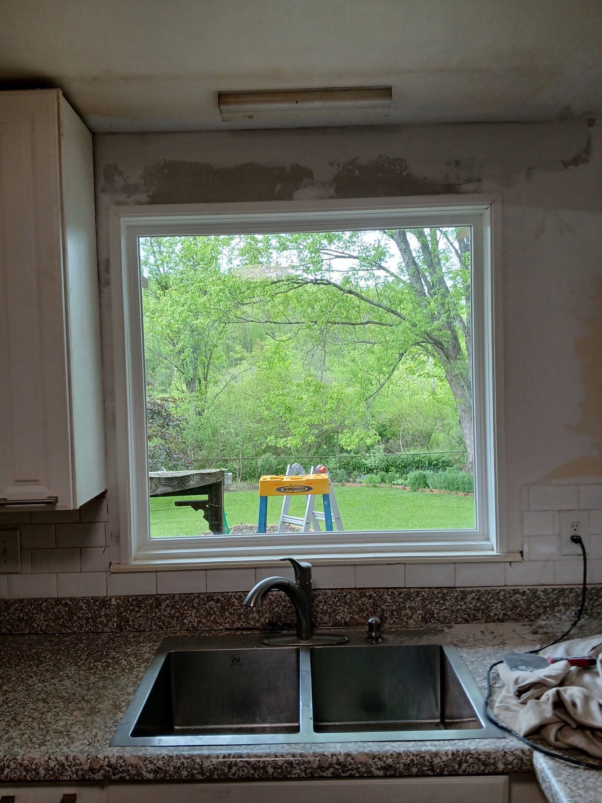 Deck and door install by Cousins Roofing Siding & Decks