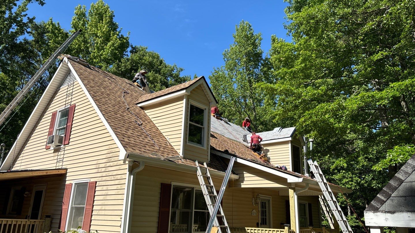 Roof Replacement and cover porch  by Deerfield Roofing LLC
