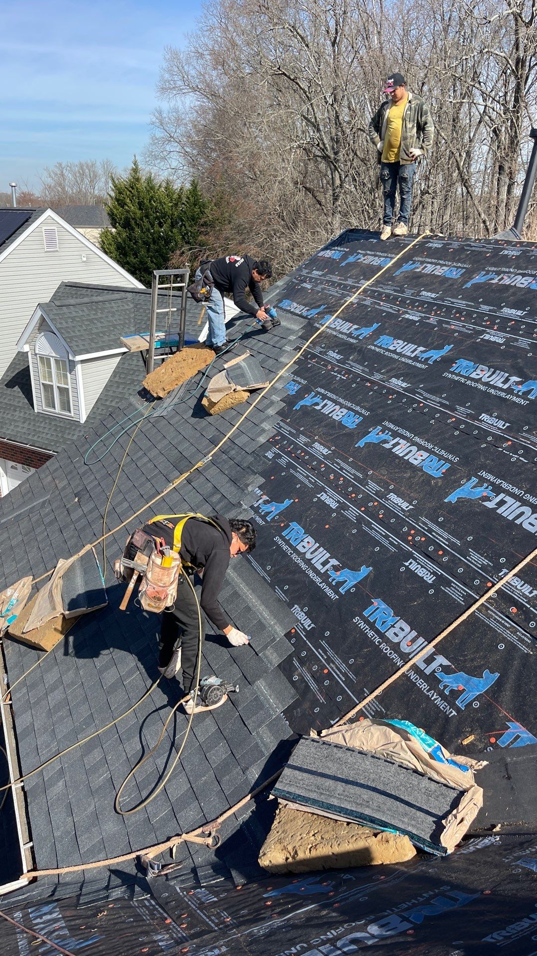 Roof replacement by hail damage by Just Brilliant Restoration JBR