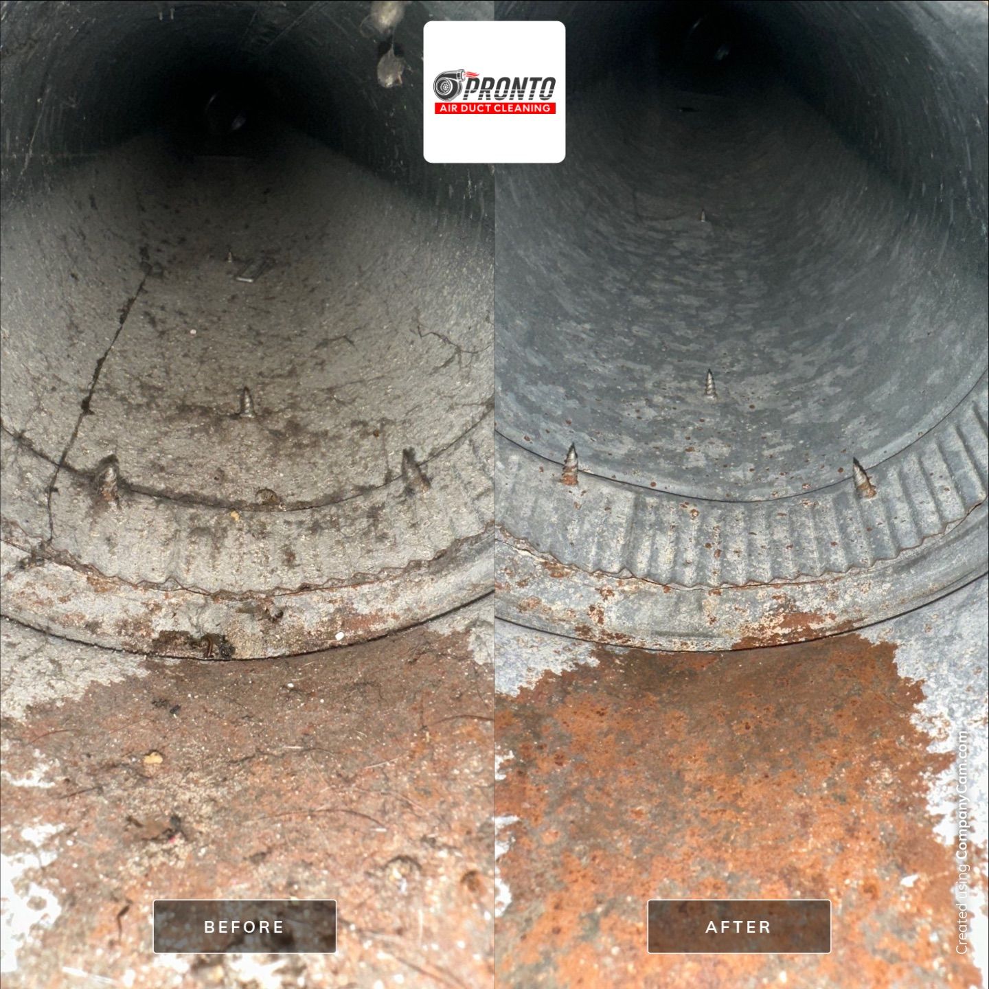 Air duct cleaning & Antimicrobial Treatment by Pronto Air Duct Cleaning