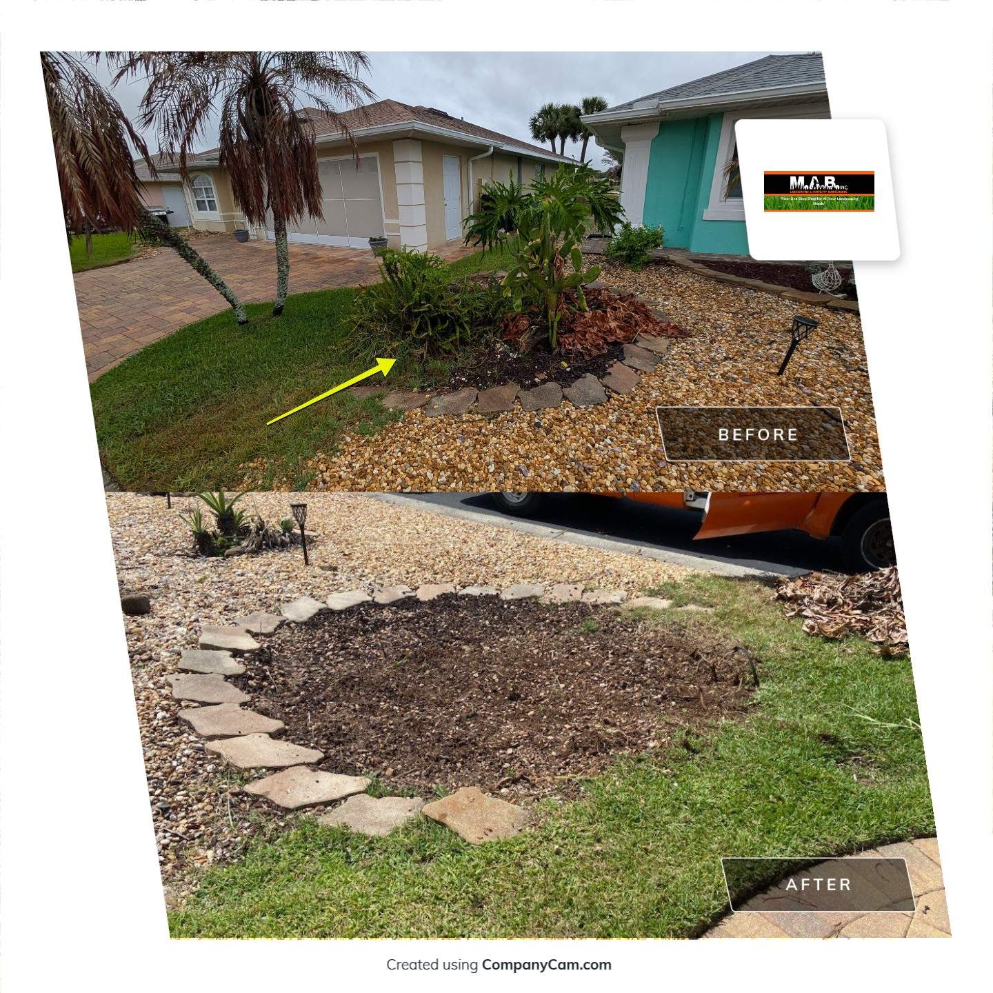 Front Yard Renovation – Rock Removal, Sod & Landscape Enhancement by 
M.A.B. Landscaping & Property Maintenance