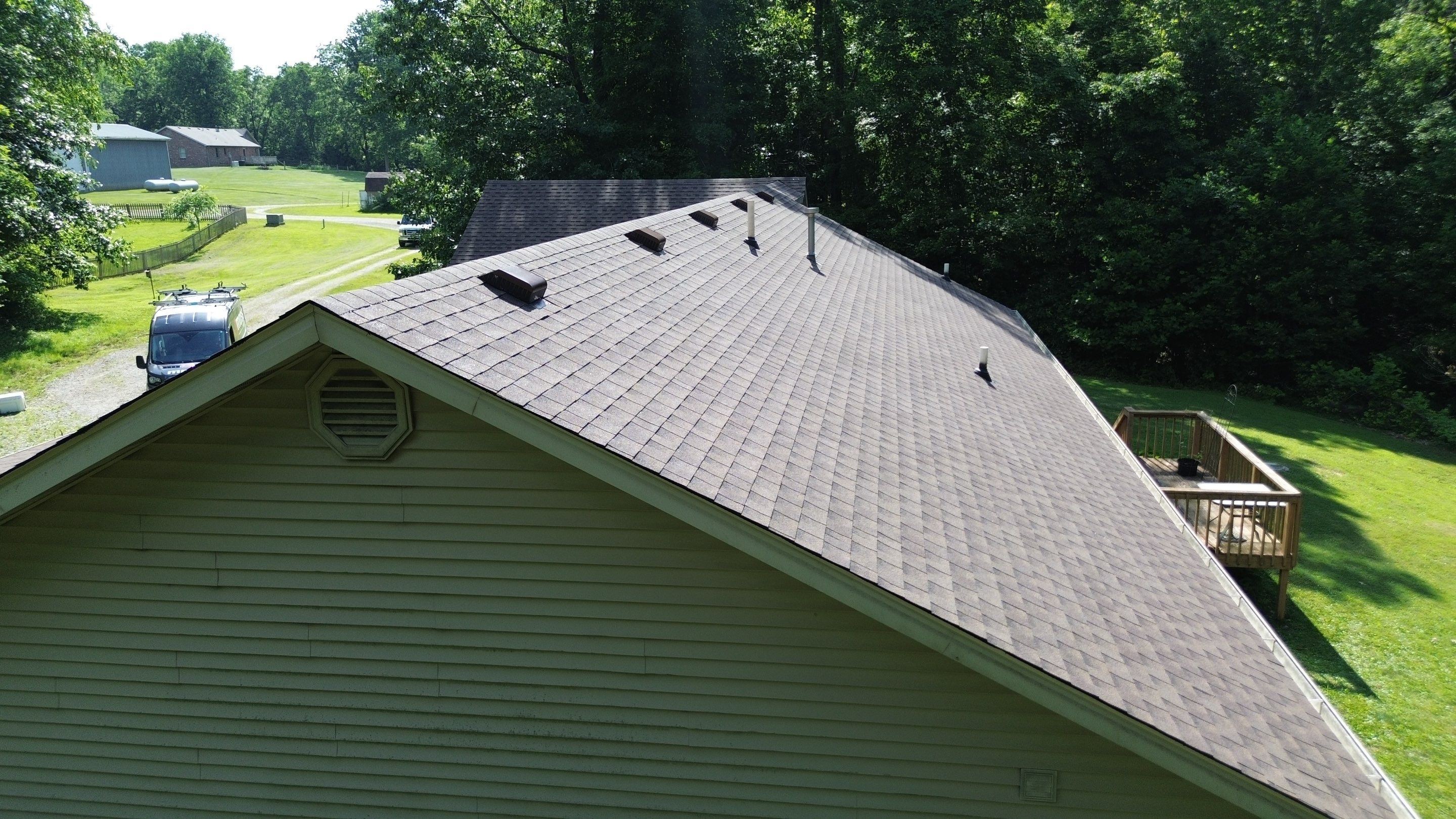 Project in Columbus by Moss Roofing