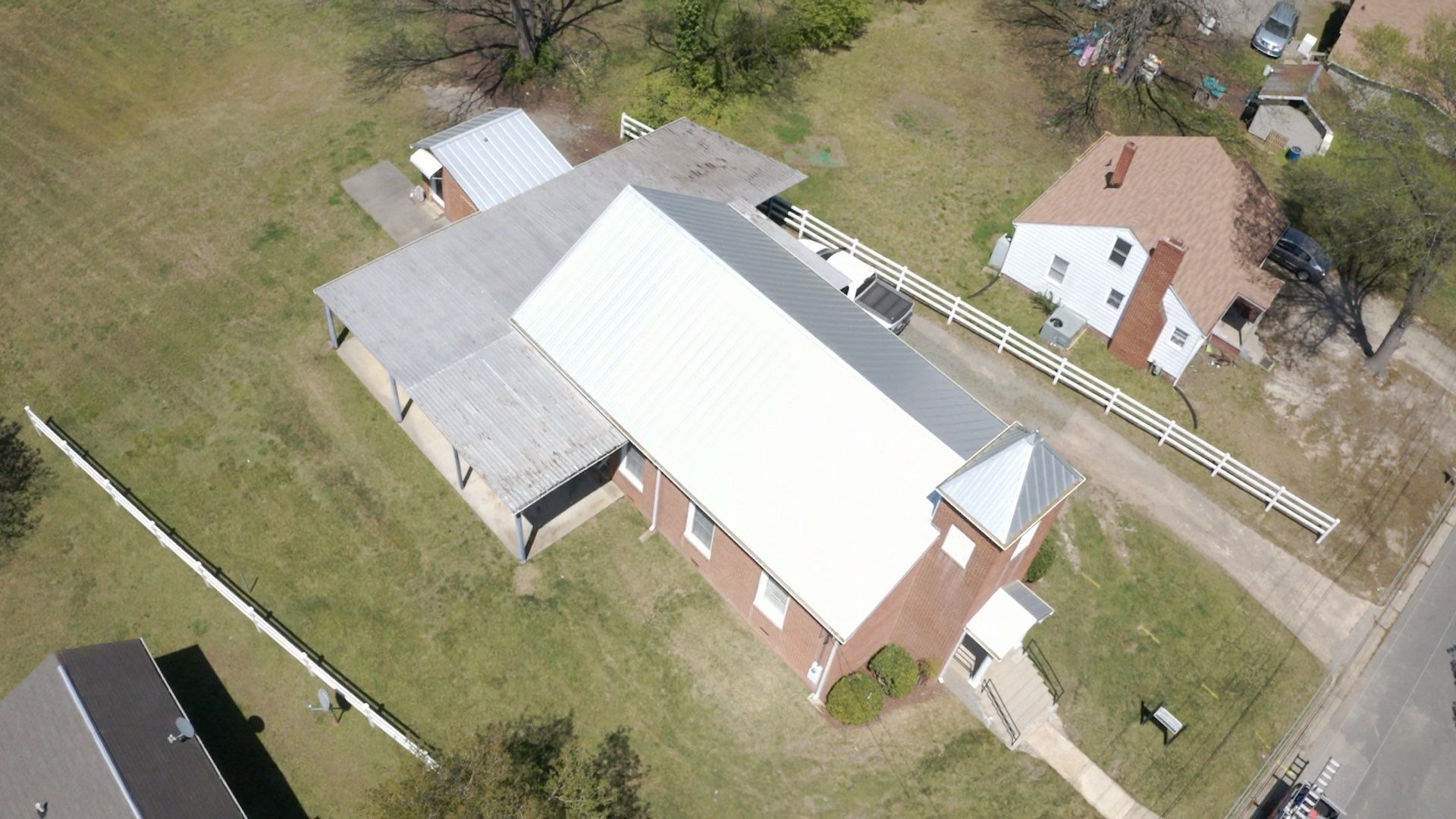 Primitive Baptist Church using Standing Seam Metal by Just In Time Roofing and Restoration
