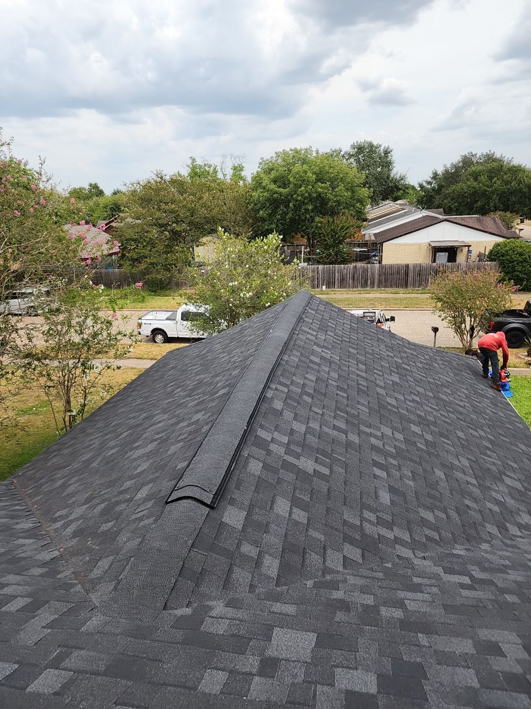 Residential Roofing Installation using Owen's Corning Duration (Lifetime) Shingles by Roof Repair Company