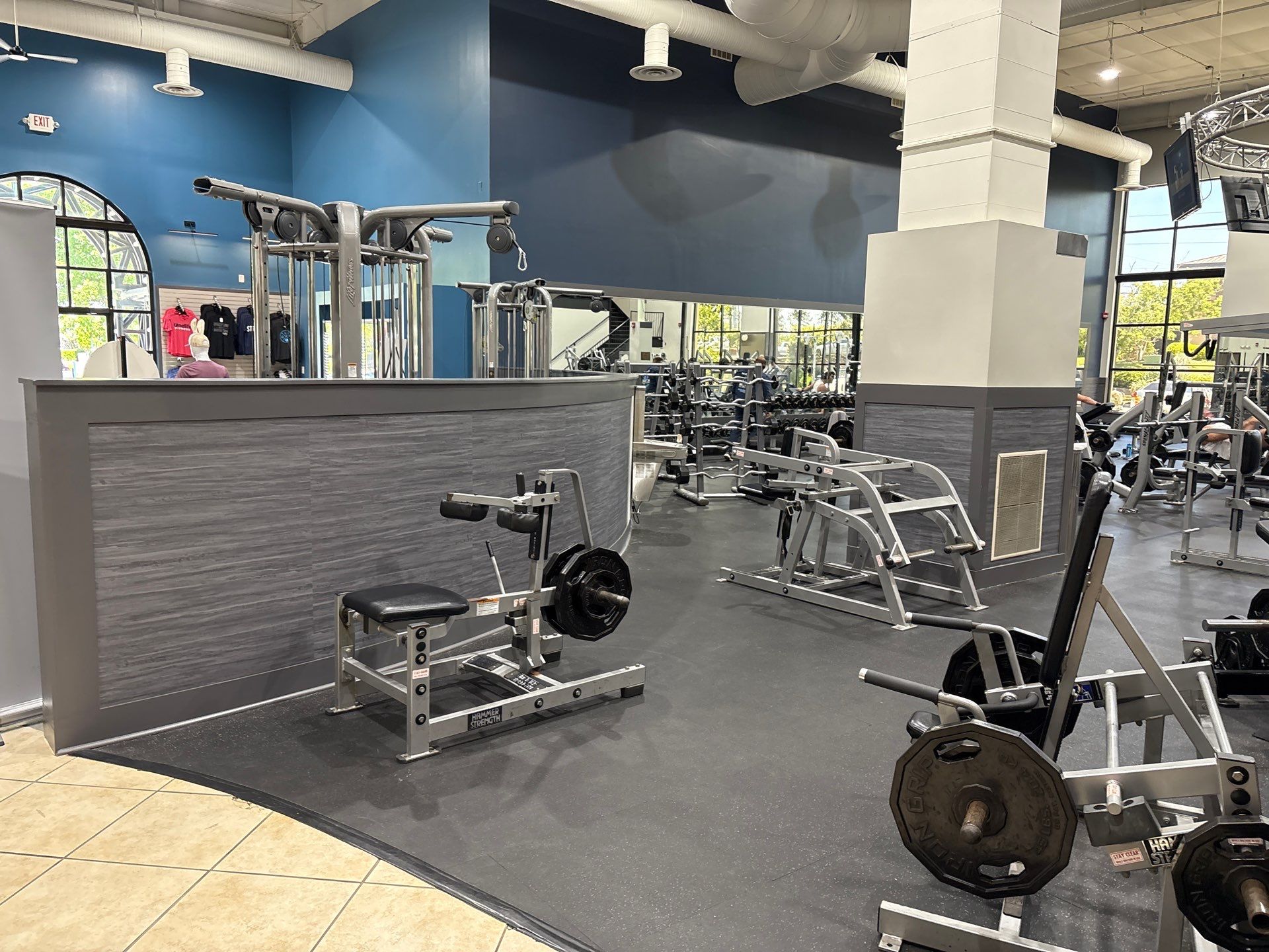Northlake OLF - Recovery room renovation, flooring installation, front desk, accent wall by Nova HomeWorks 
