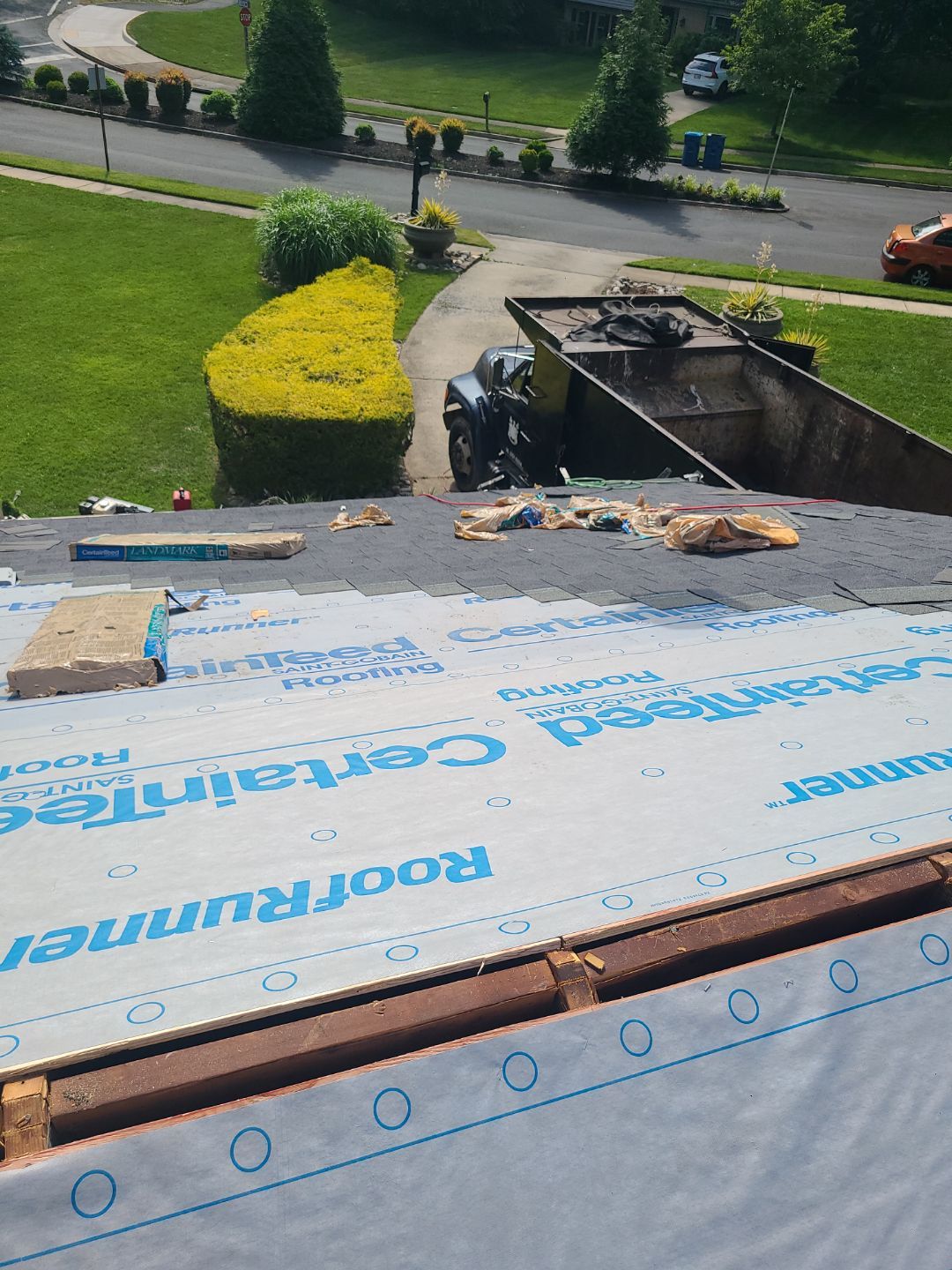 Vienna: Roof Replacement with CertainTeed Landmark Designer Shingles in Moire Black by RM Banning, Inc.