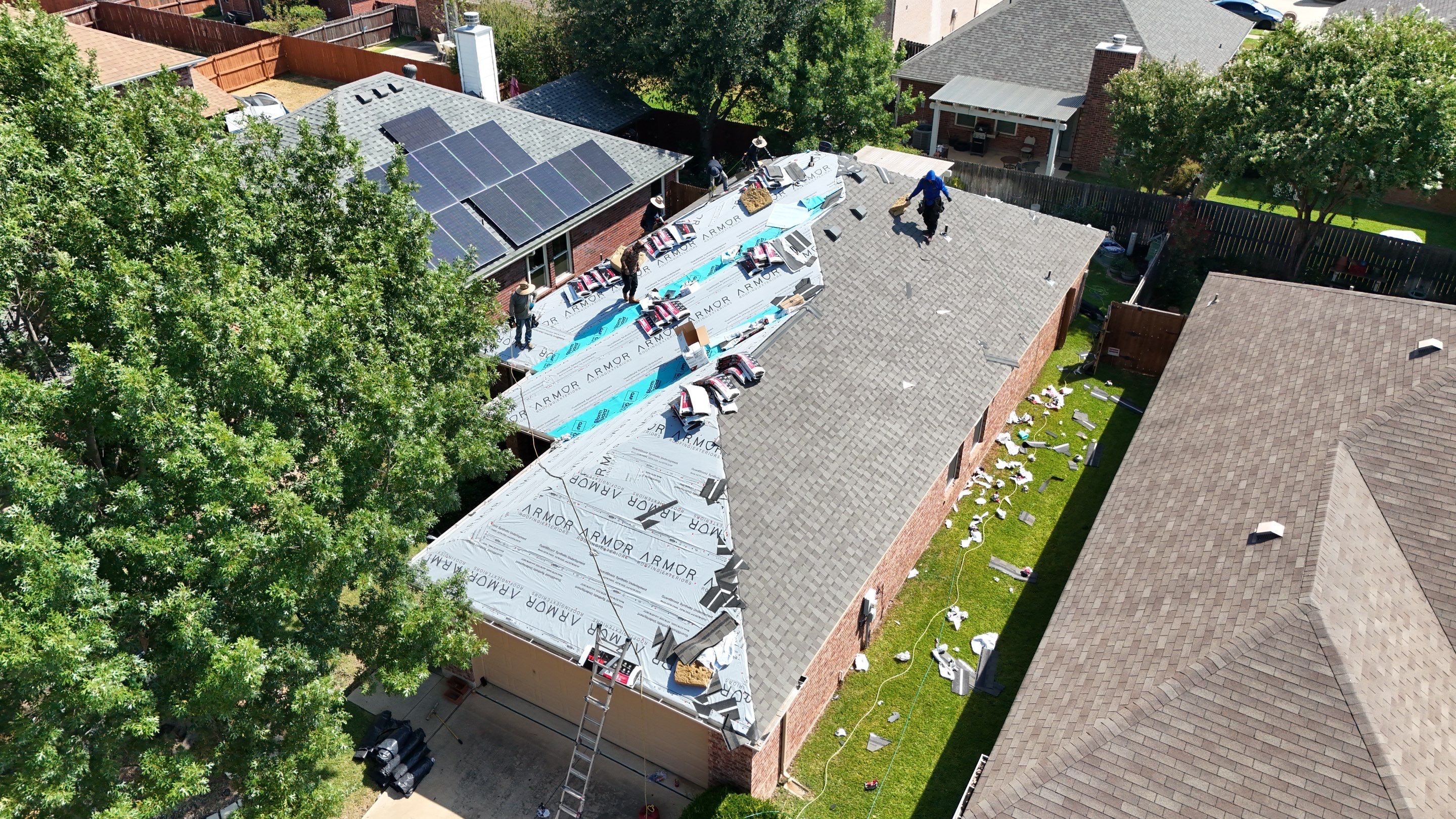 Complete Roof Replacement and Re-Decking in Bedford, Texas by Armor Roofing | Exteriors