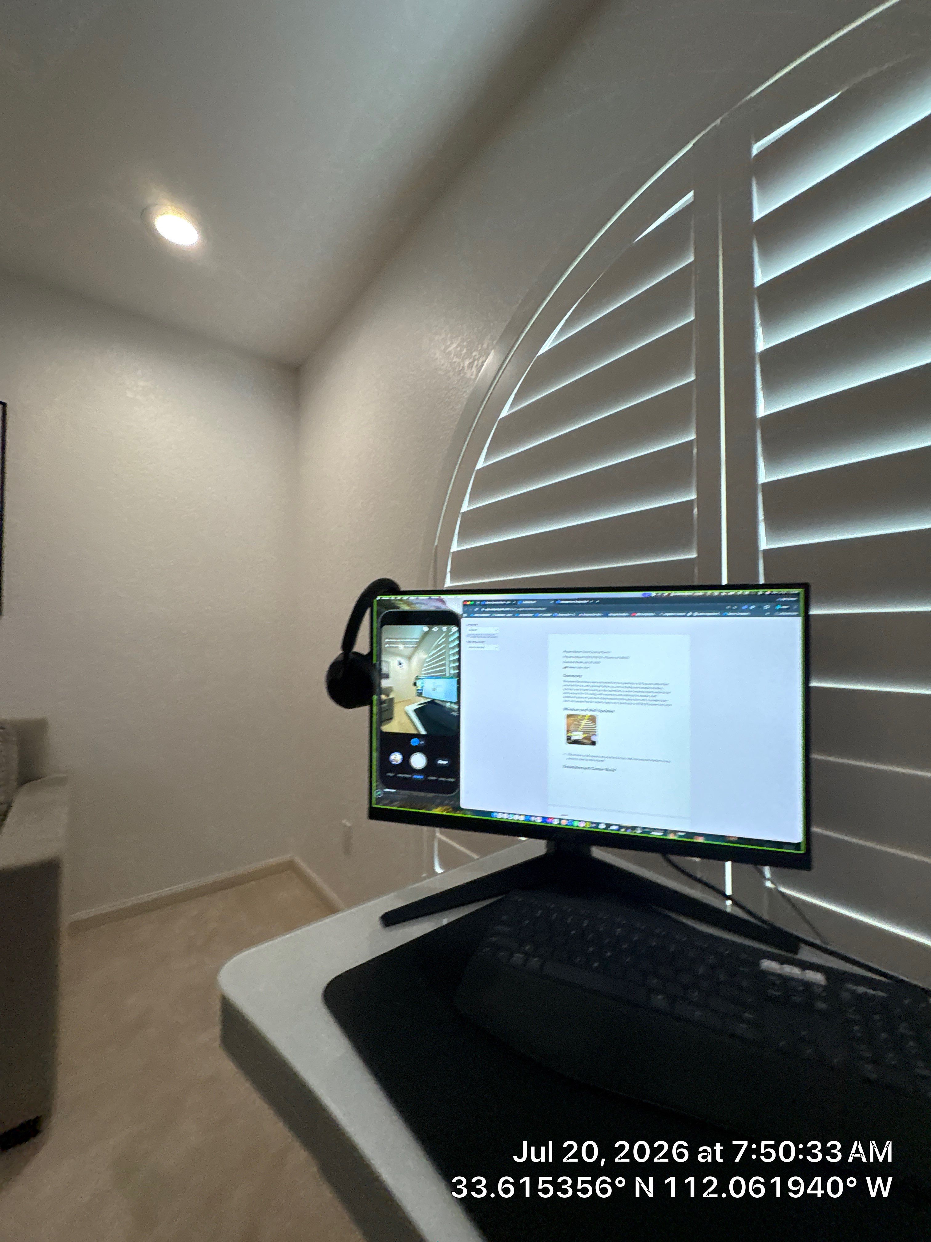 Phoenix Residential Electrical and Home Office AV Installation by CompanyCam Sales Demo