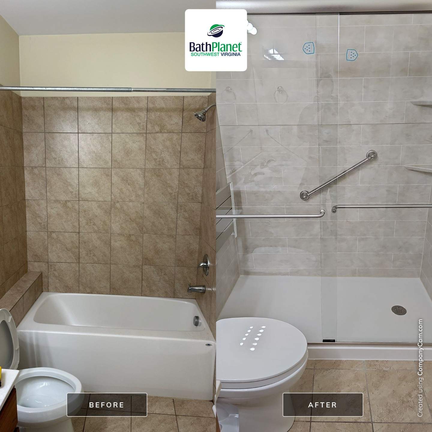Tub to Shower by BathPlanet SW Virginia