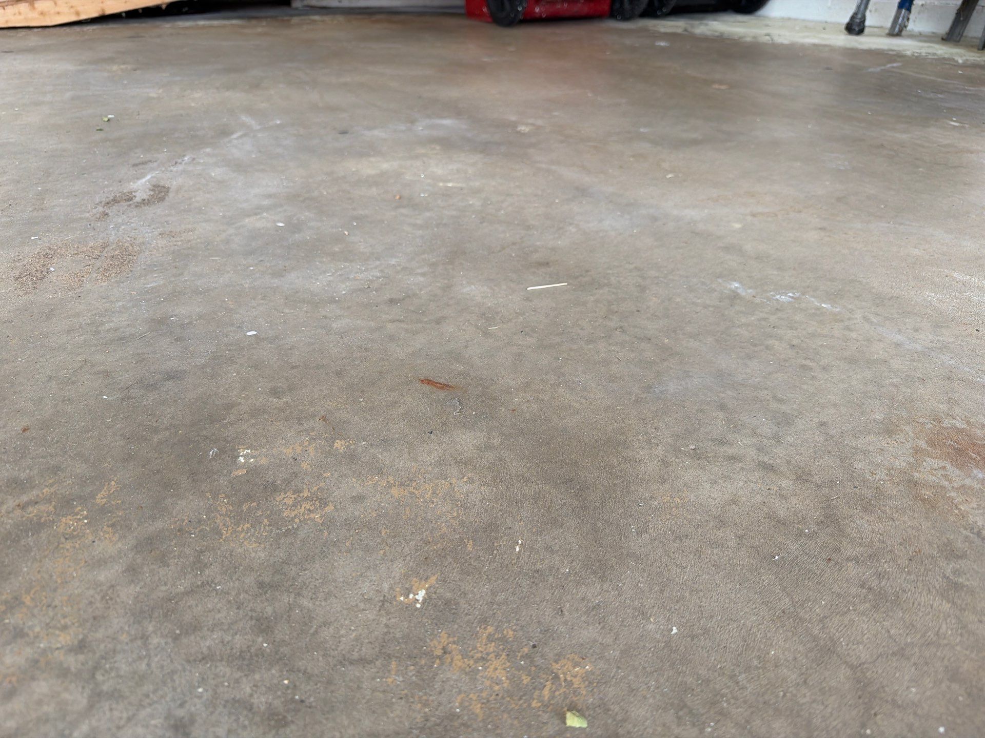 Yankton Garage Concrete Coating With Feather Gray Decorative Chips by Select Painting, Coatings & Garage Cabinets
