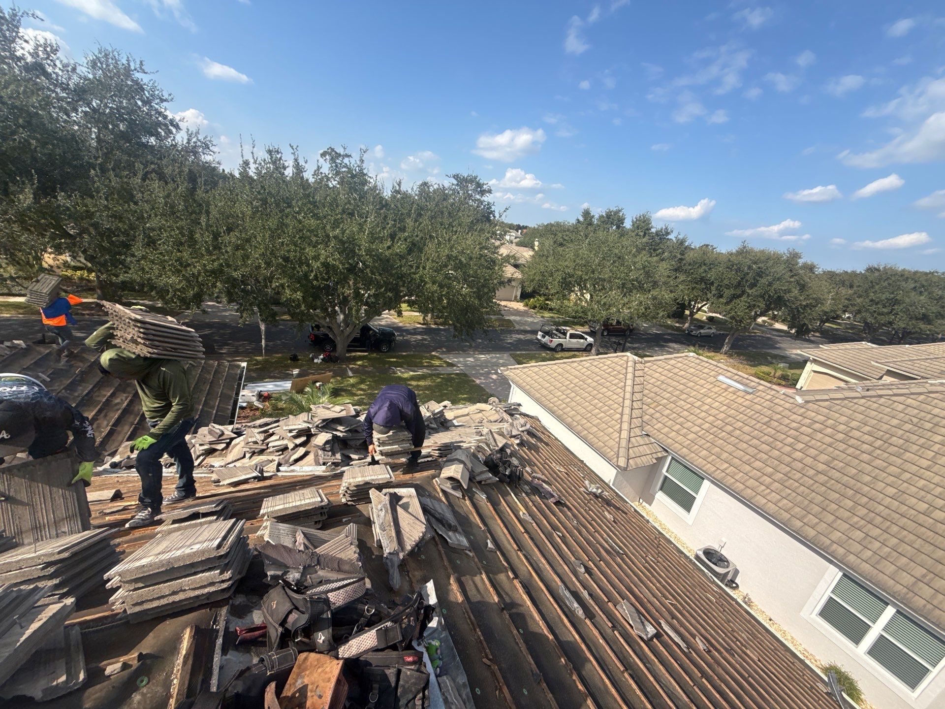 Complete Tile Roof Replacement and Structural Decking Repair in Orlando by Fortified Roofing Solutions Corp.