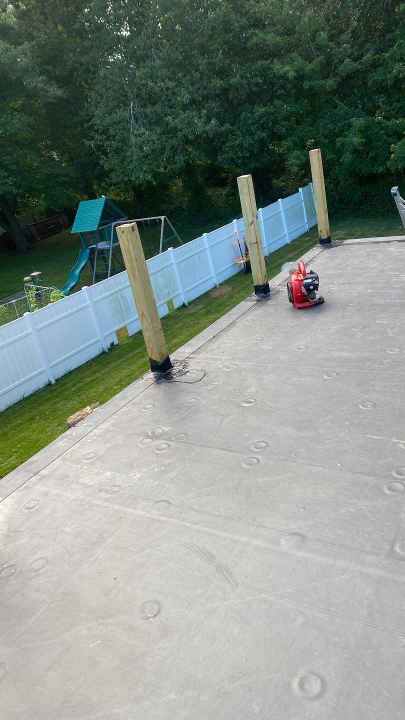 Siding Repair using Certainteed Mainsteet D4 and EPDM roof under deck by A Plus Exterior