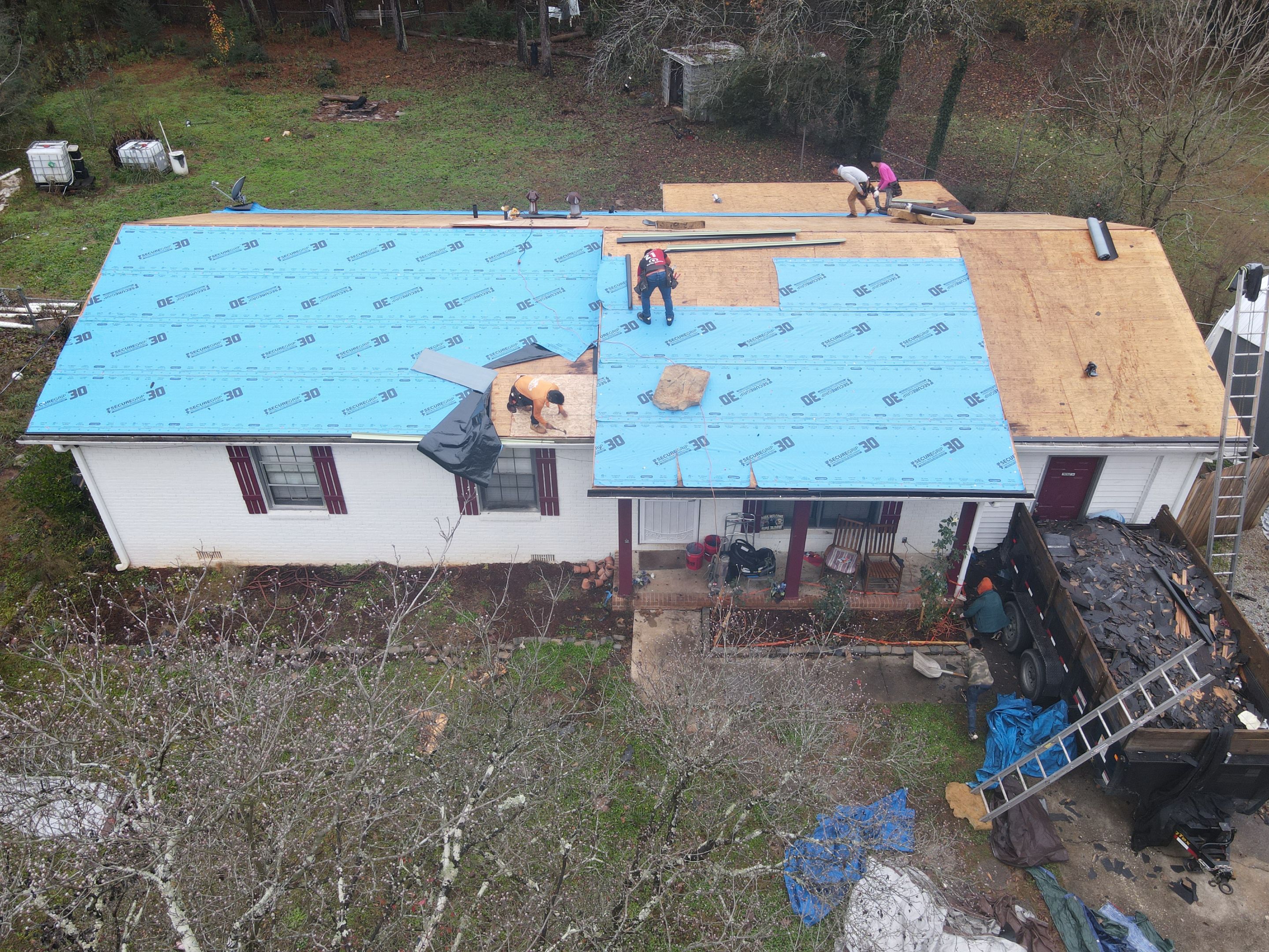 Residential Roofing Installation using Owens Corning by Inspector Roofing and Restoration