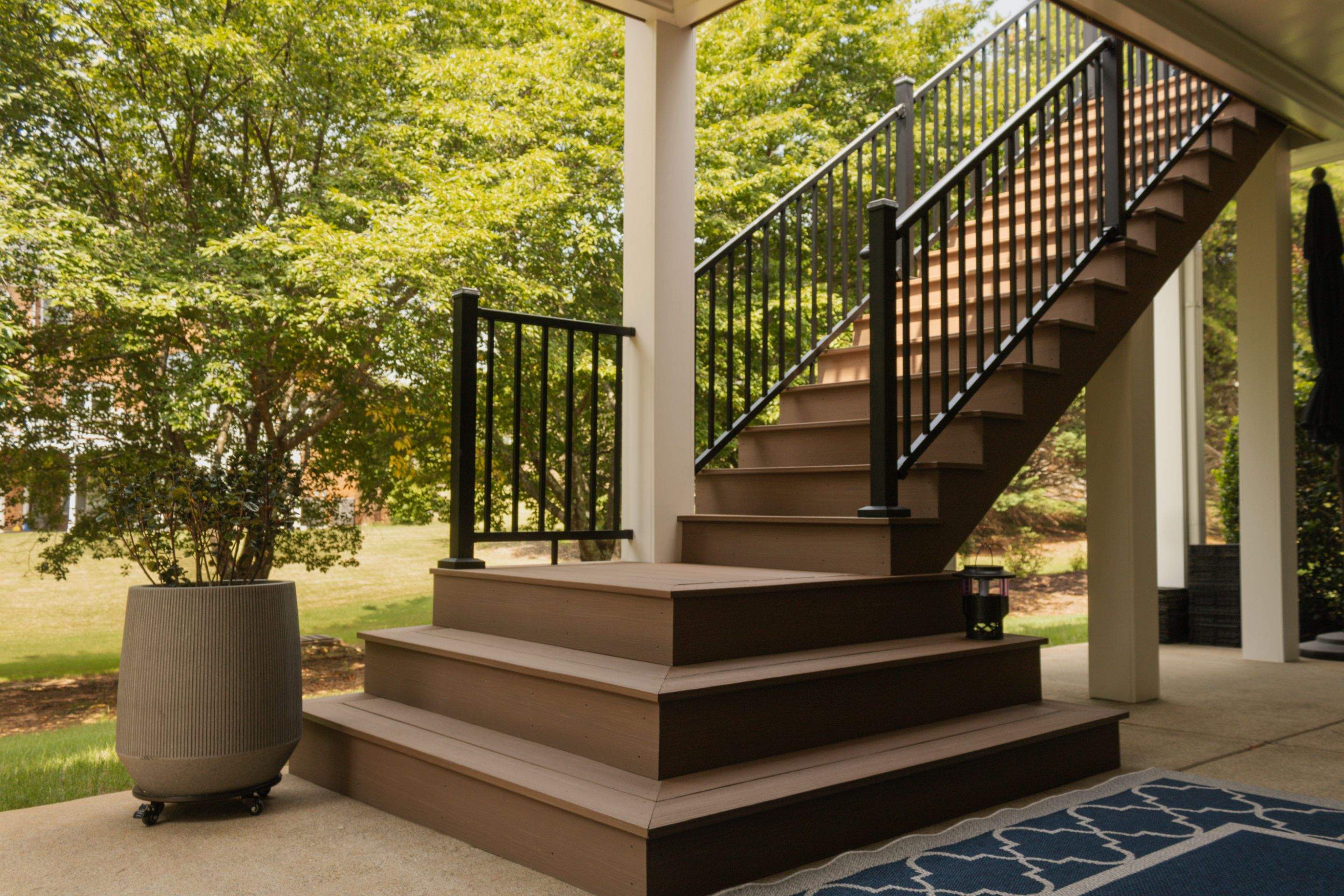 Lawrenceville, GA Deckorators Deck Resurface, Under-Deck, and Trex Deck Lighting Installation by Nelson Exteriors 