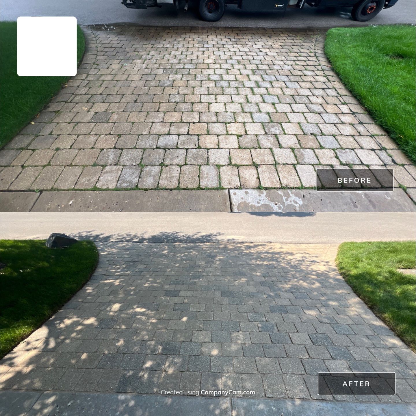 Brick paver clean, sand and seal.  using Surebond SB-1300 by Northern Power Washing LLC.