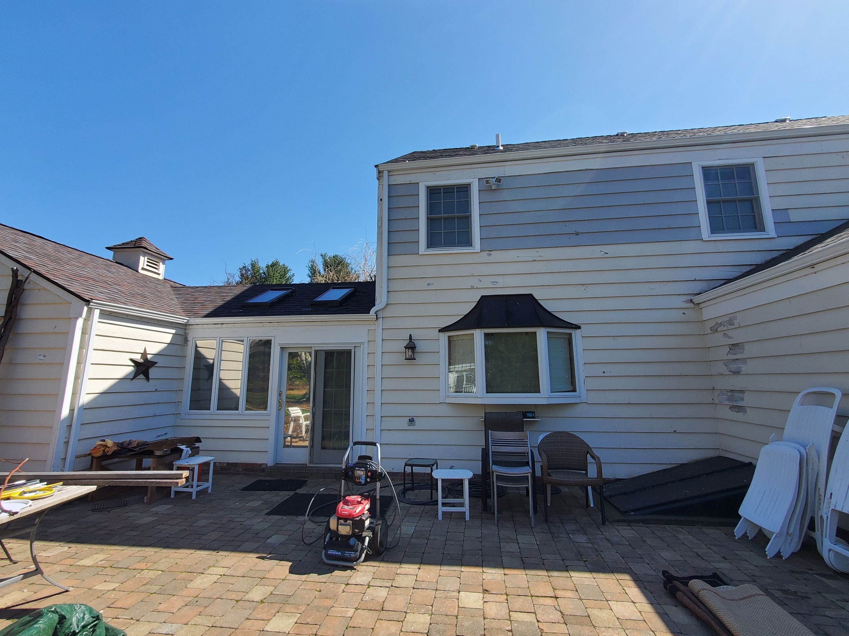 Siding Installation using Hardie Plank Artic white by A Plus Exterior