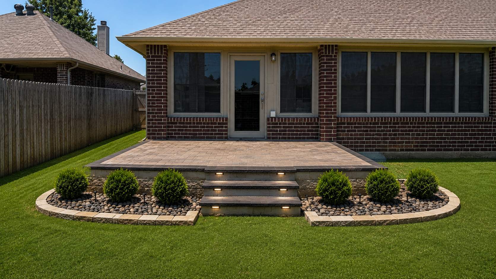 Paver Patio Project in Fort Worth by Peterson’s