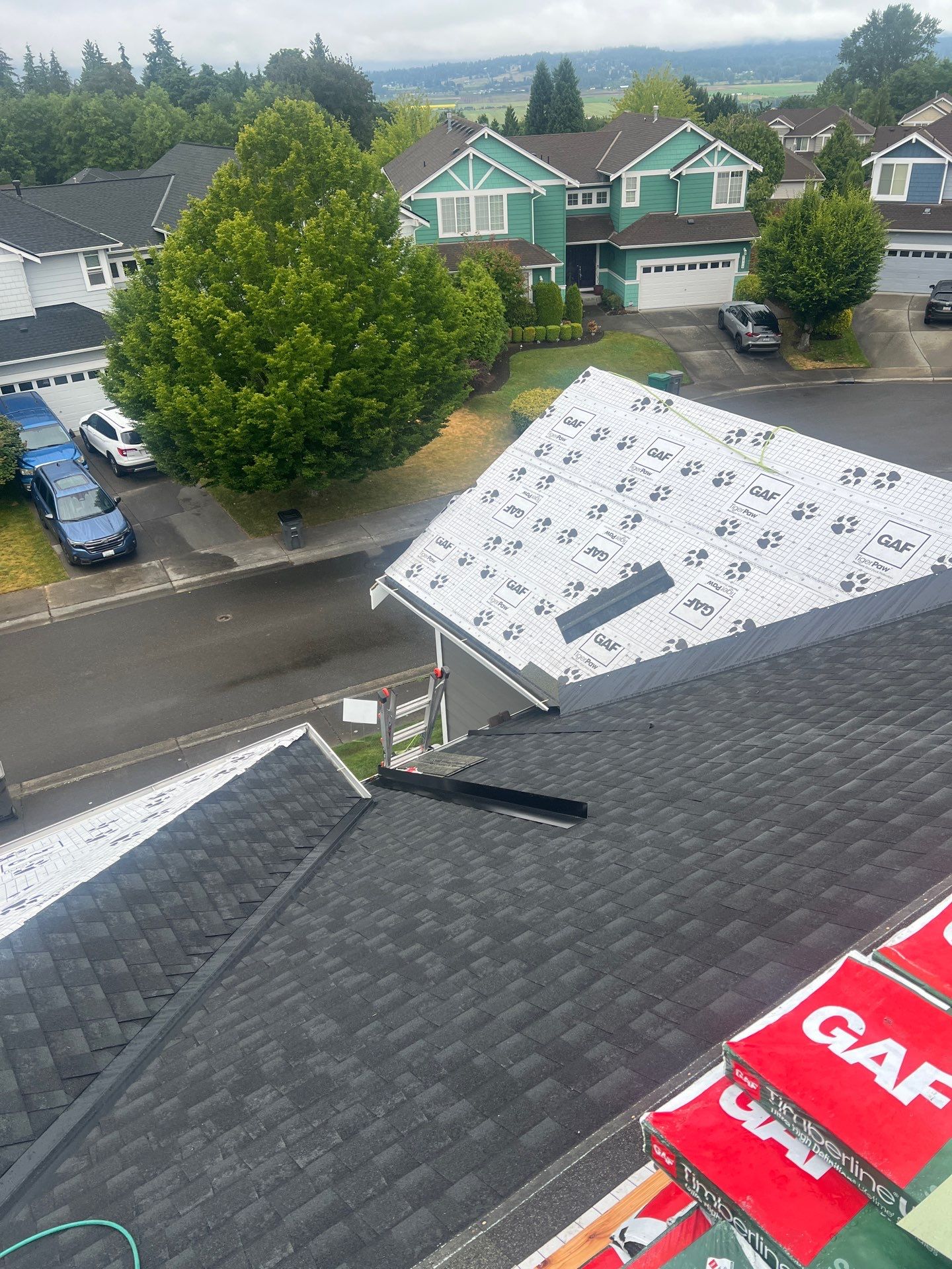 Residential Roofing Installation using GAF UHDZ Shingles by Roofing Formula LLC
