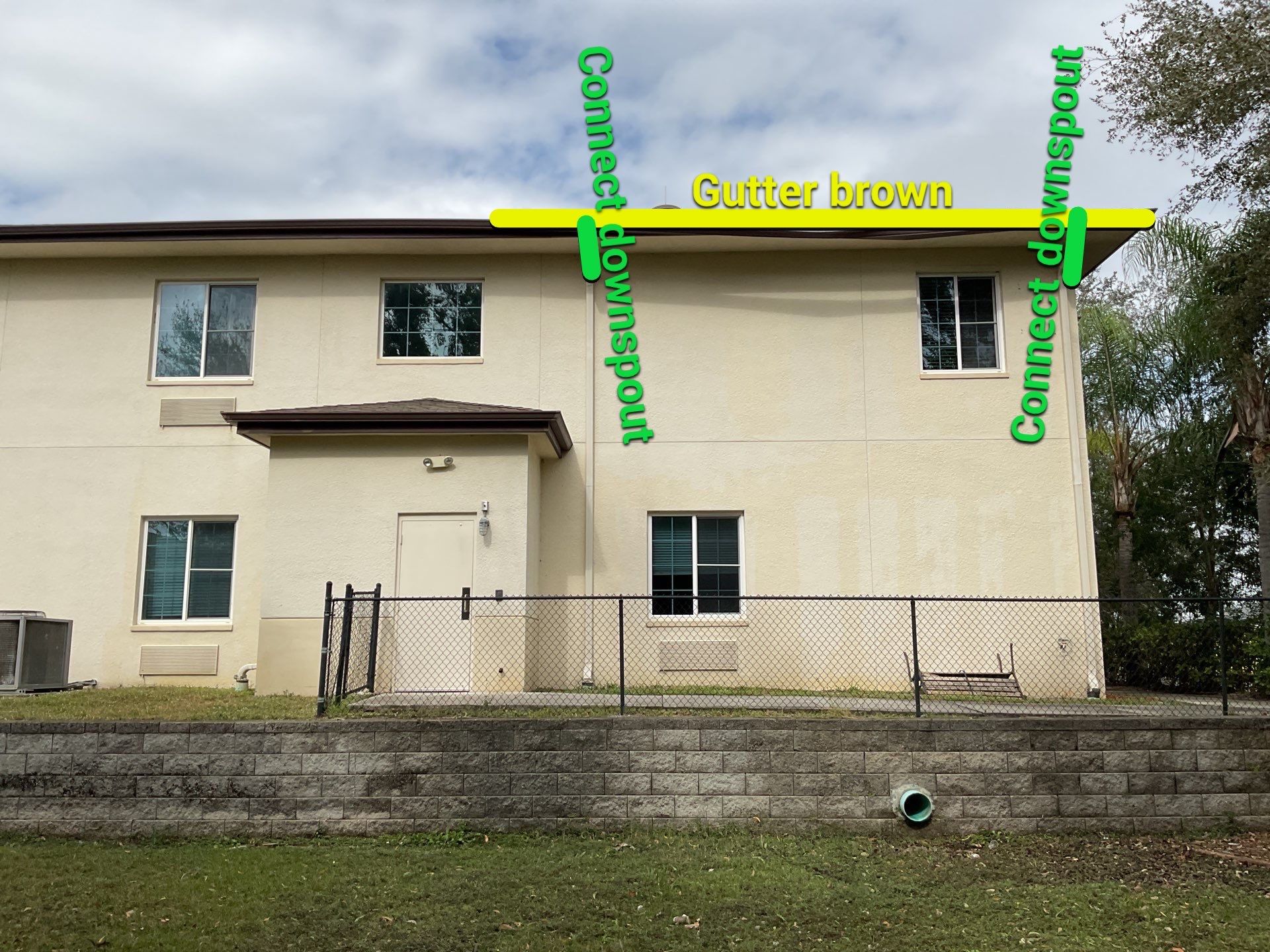 Musket Brown Seamless Gutters using Musket Brown Seamless Gutters in Capen Coral FL by Gutter Professors