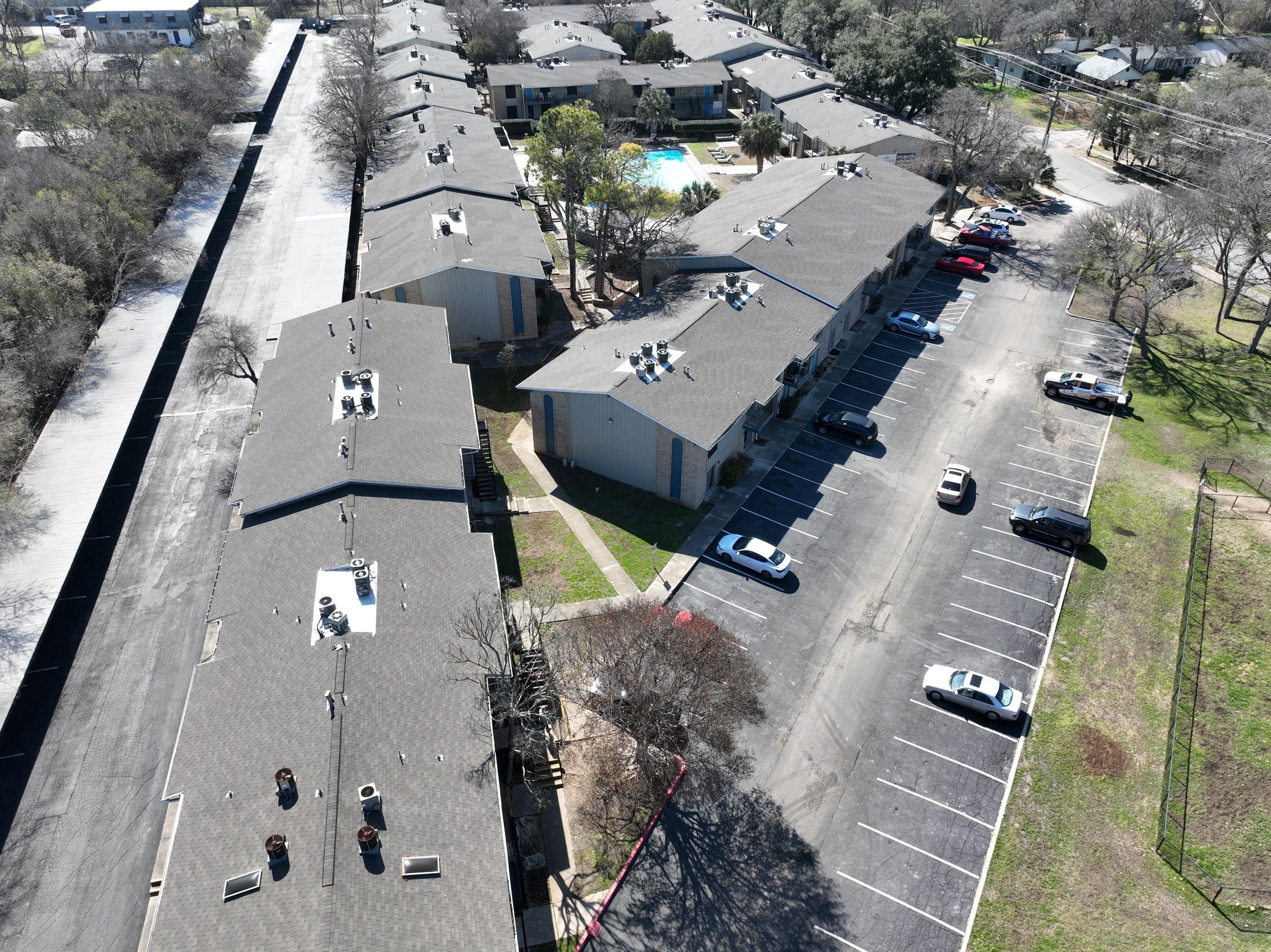 Commercial Roof Inspection using Drone Inspection by Premier Roofing and Contracting