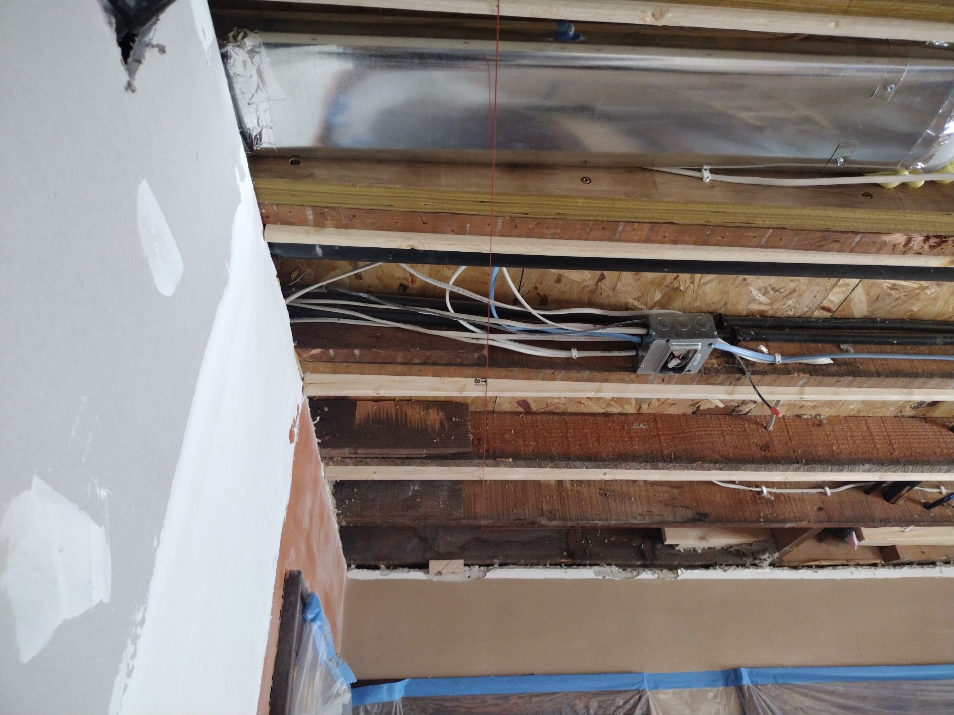 Shower Remodel & Ceiling Restoration – Correcting Water Damage and Rebuilding Right by Johnny Five Construction