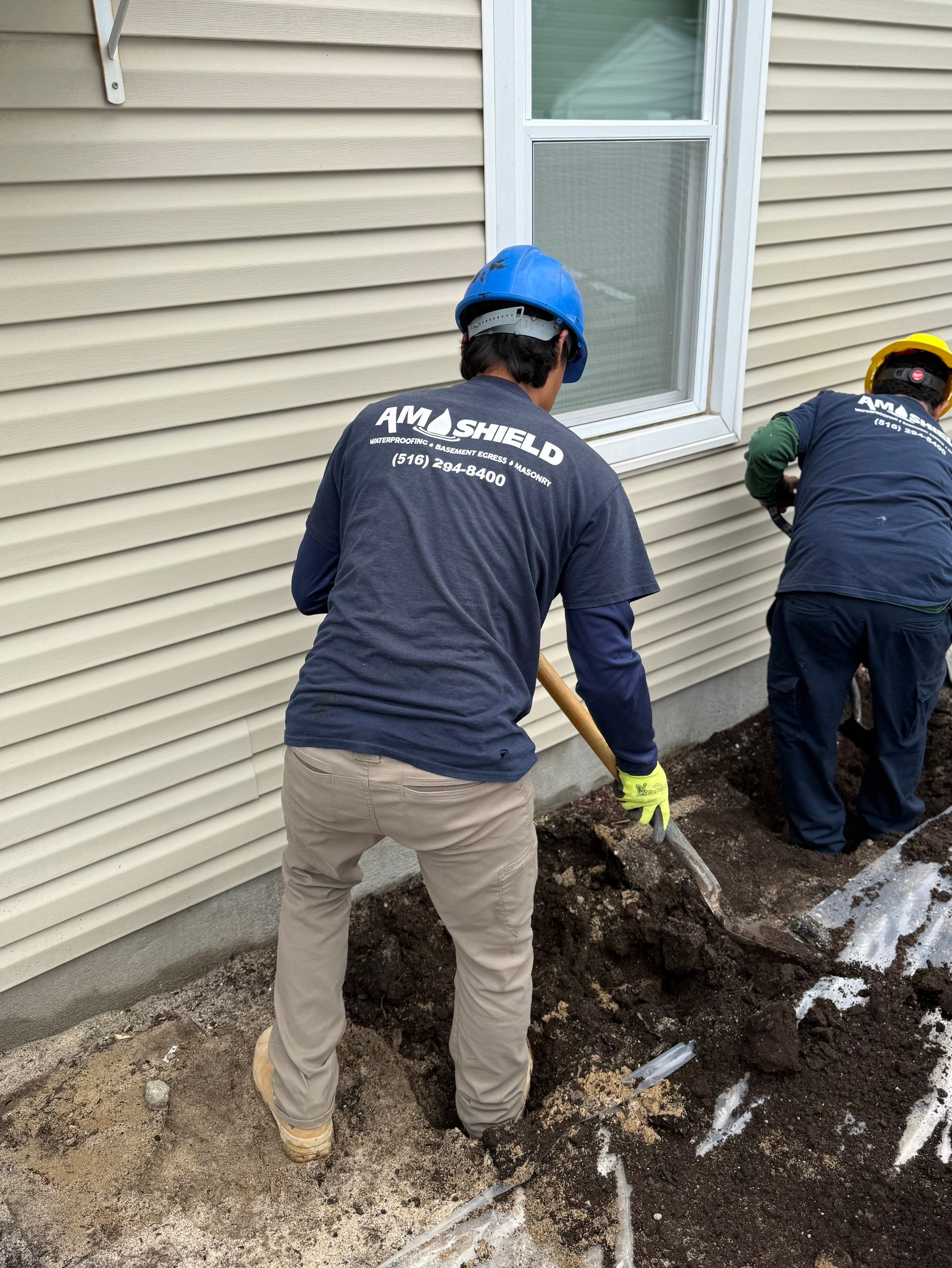 Twin Lawns Ave. Hicksville., NY by A.M. Shield Waterproofing, Corp.