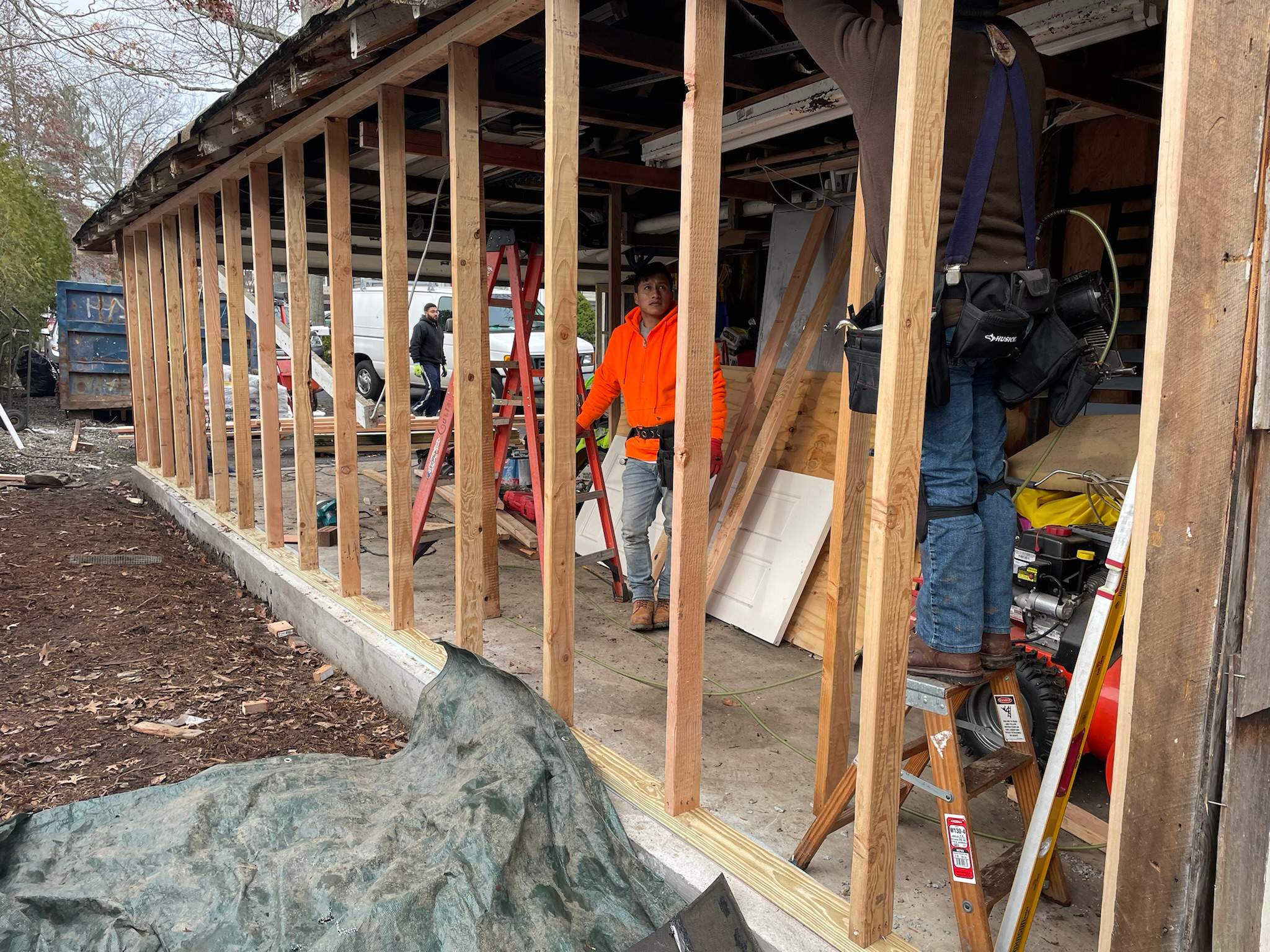 Garage Remodel using Wood by Home Concepts Construction