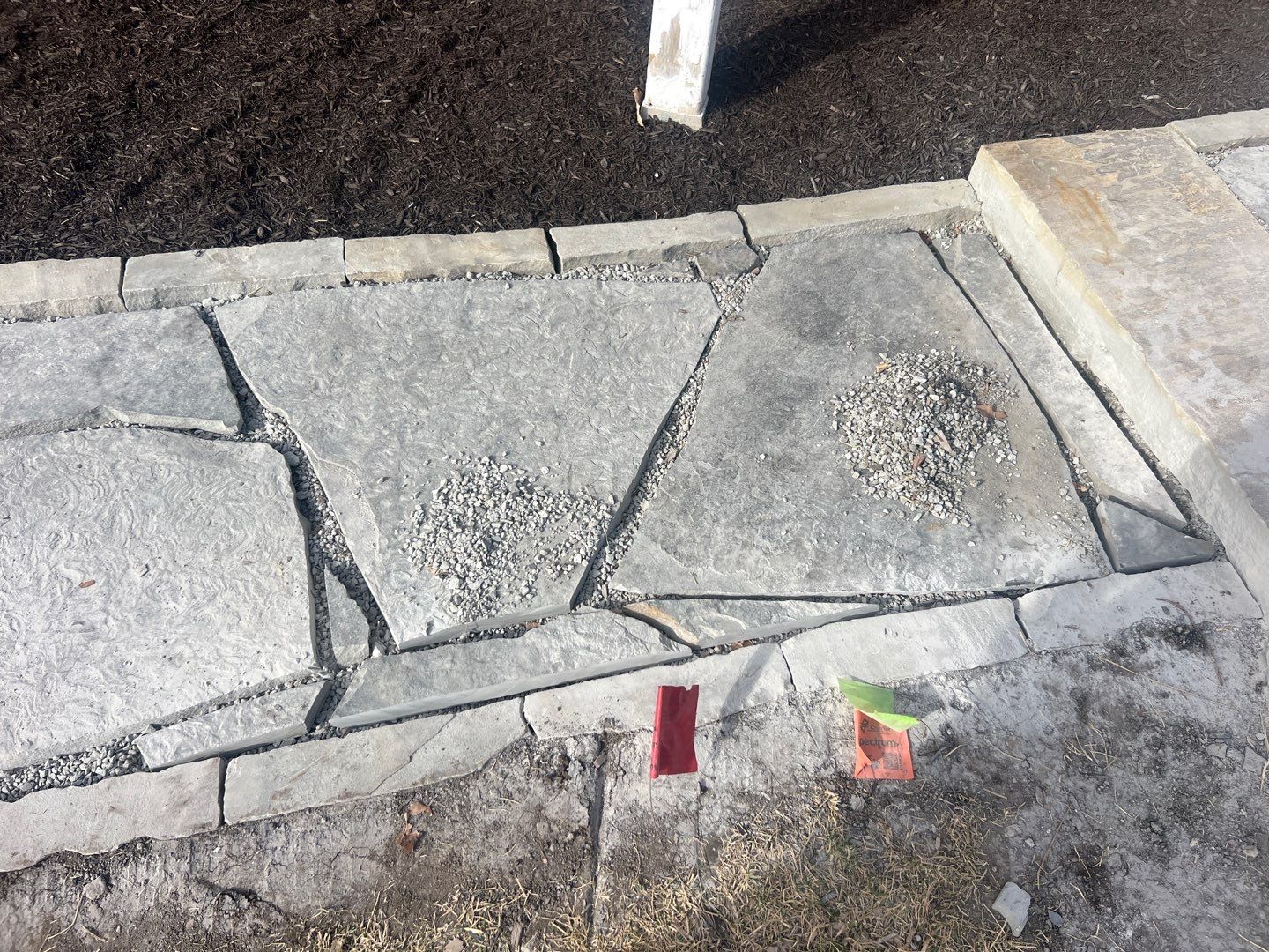Updated Stone Stepper Path by New Horizon Landscapes