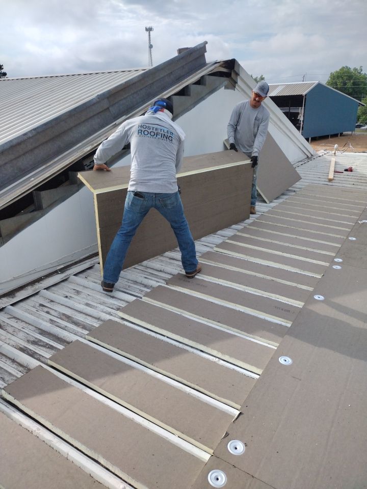 Office Building in Magnolia by Hostetler Roofing