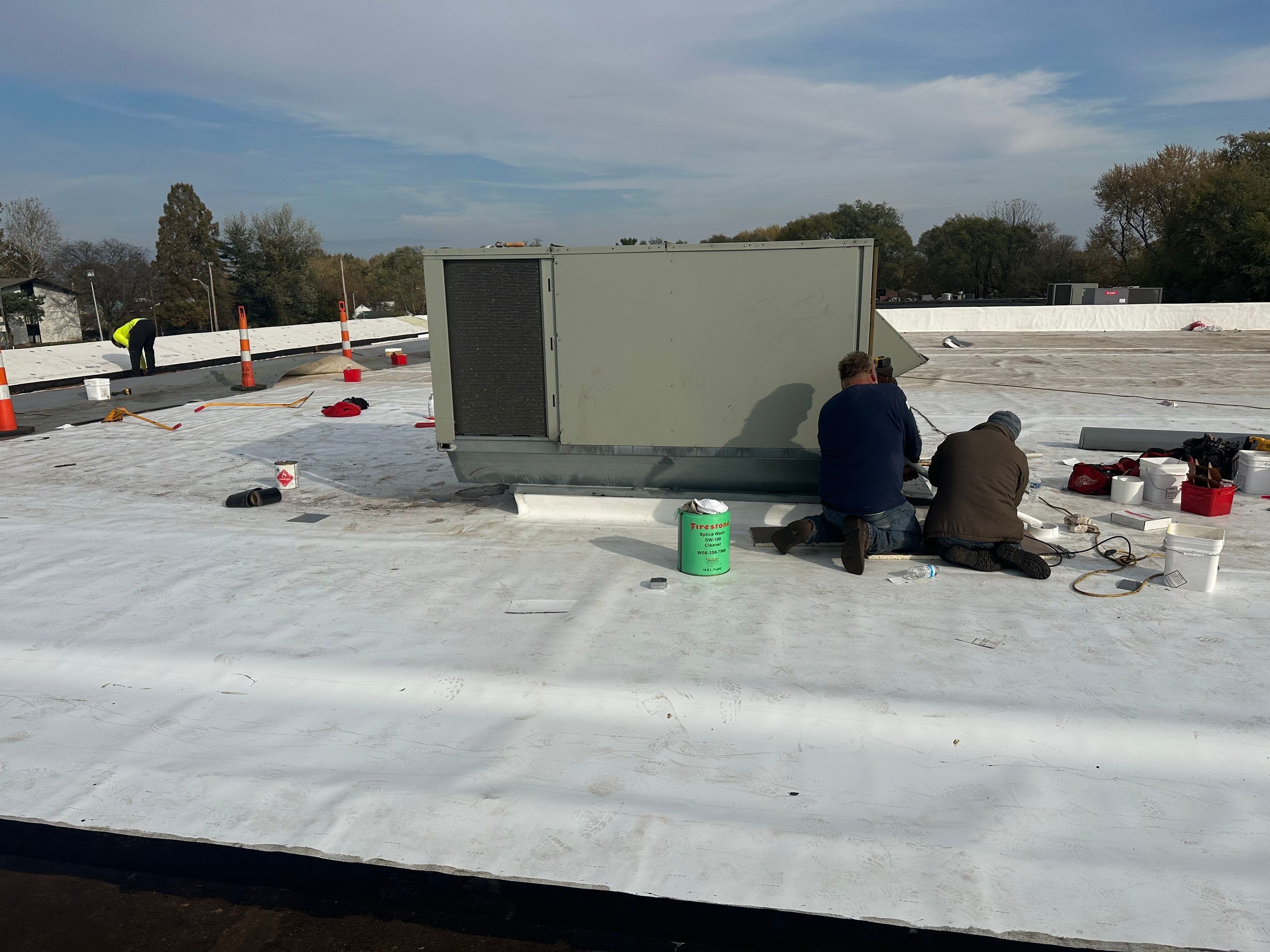 Commercial Flat Roof Replacement by Assured Restoration