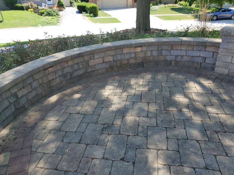 Brick paver clean, sand and seal.  using Surebond SB-1300 by Northern Power Washing LLC.