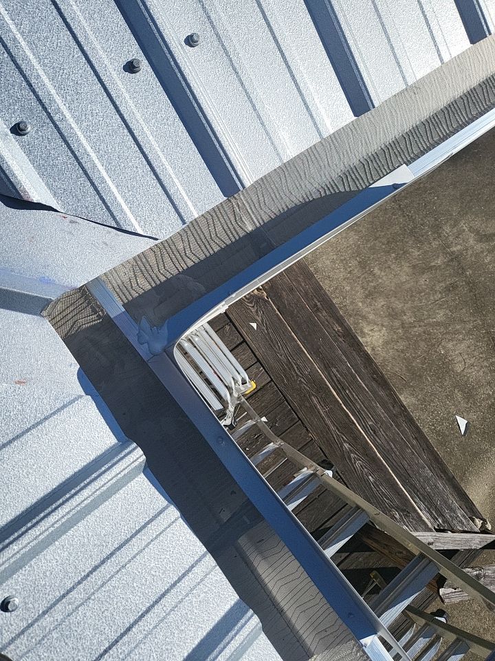 Gutter Installation using K-Style Seamless Gutters and LeafBlaster Pro Gutter Guards by Gutter Professors