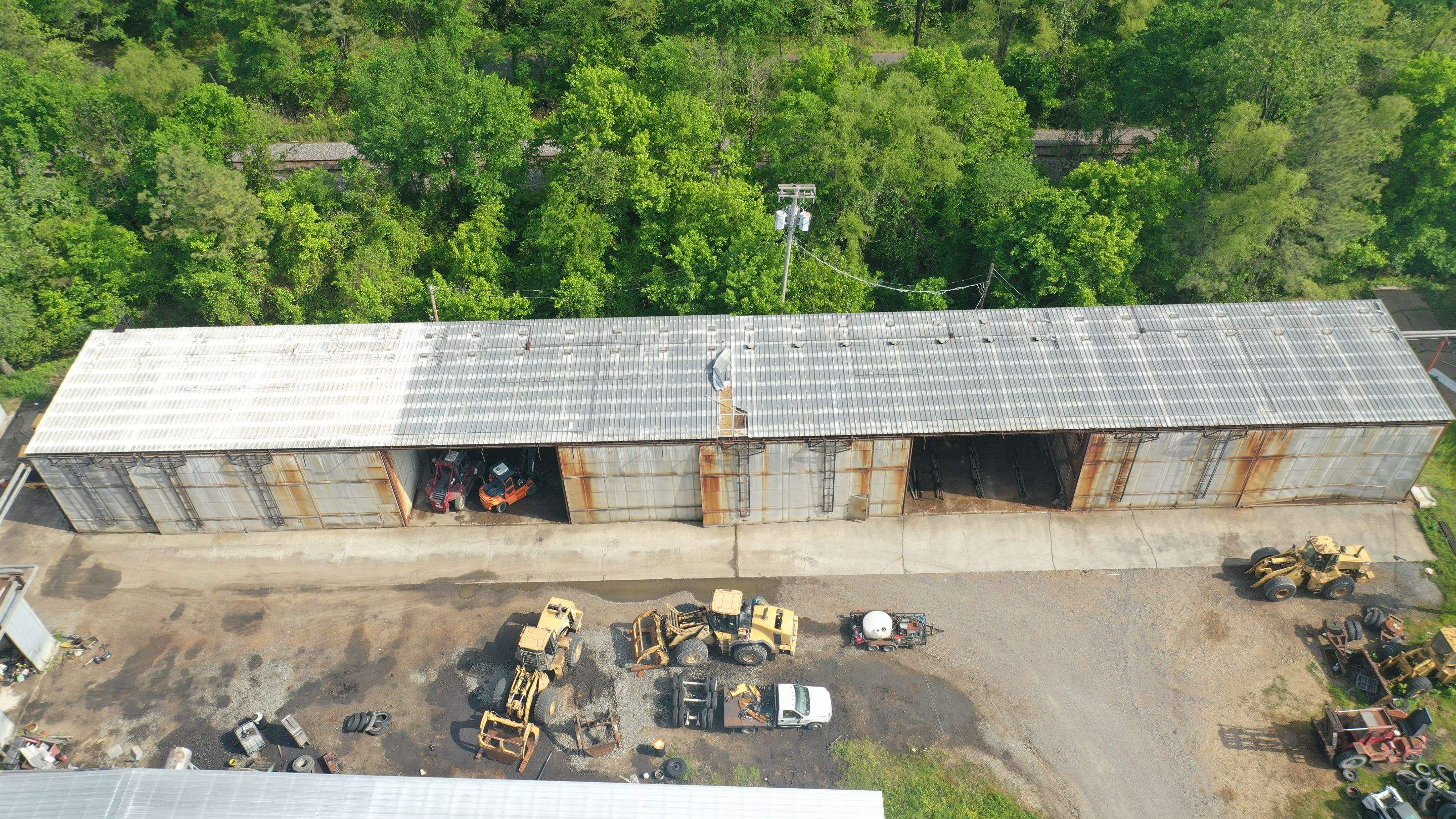 Commercial Roofing Installation using Aluminum Roofing panels by Hostetler Roofing