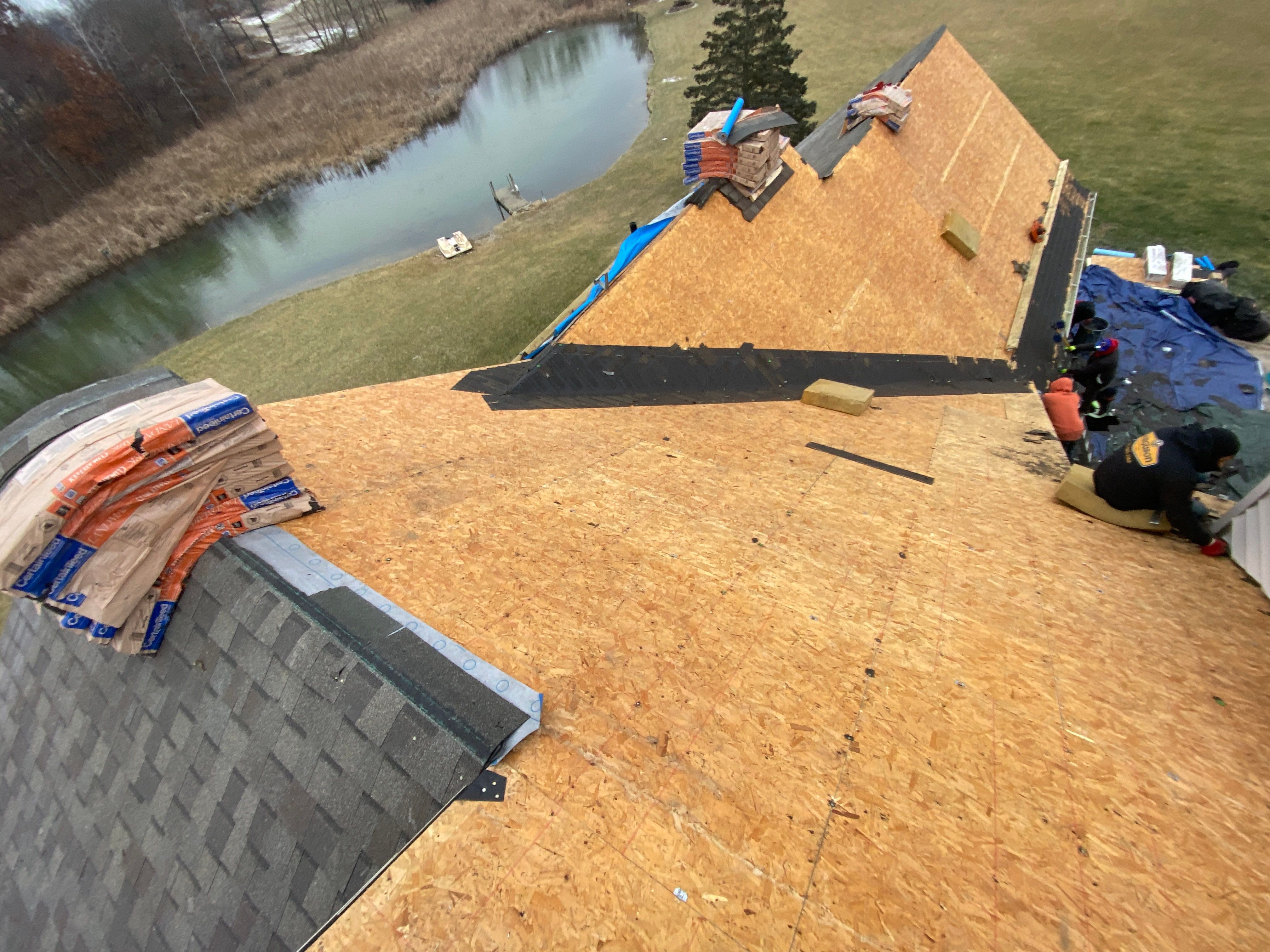 Roof Replacement using CertainTeed Landmark Pro by 180 Contractors