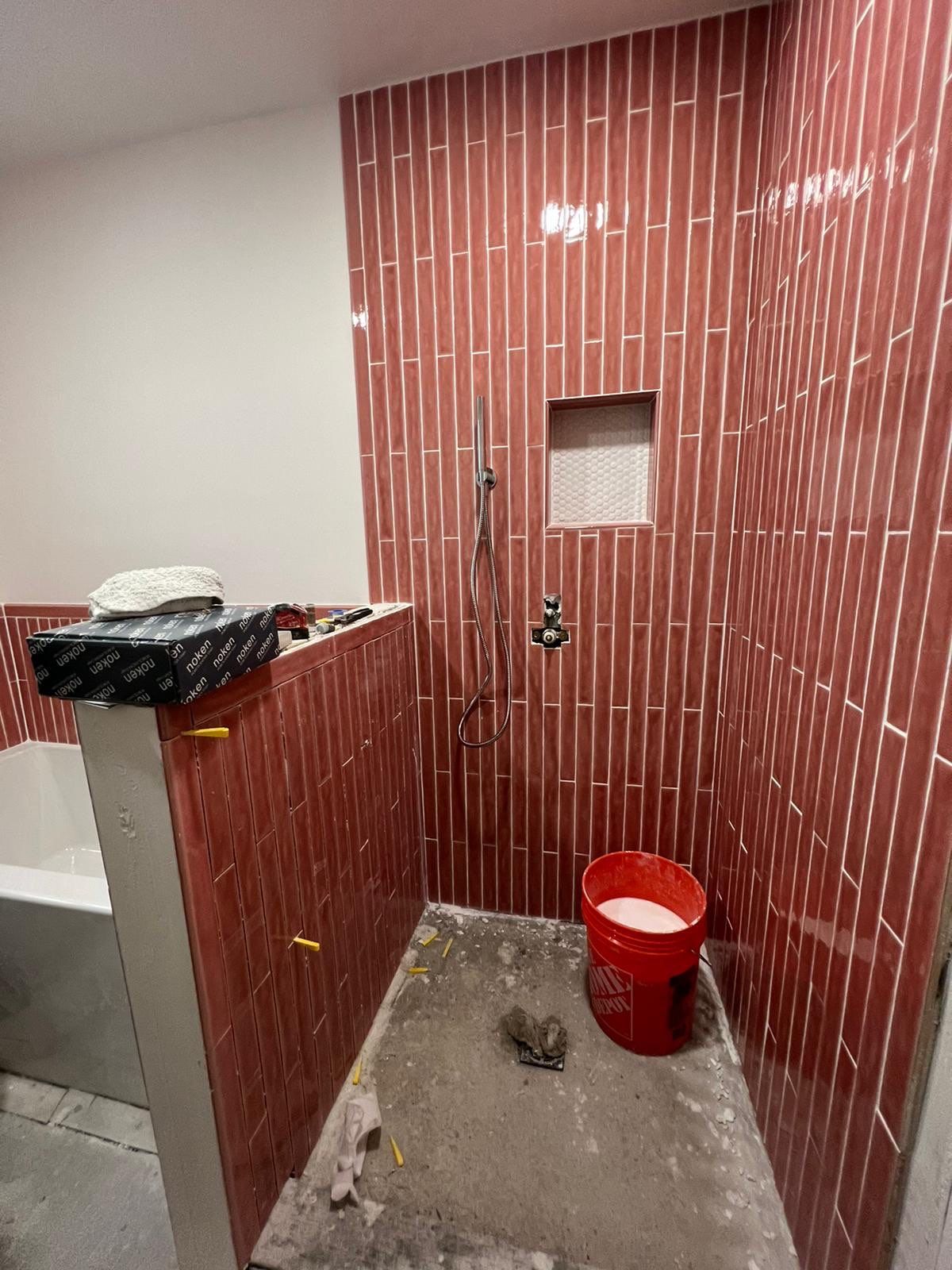 Bathroom Remodel using Tile by Home Concepts Construction