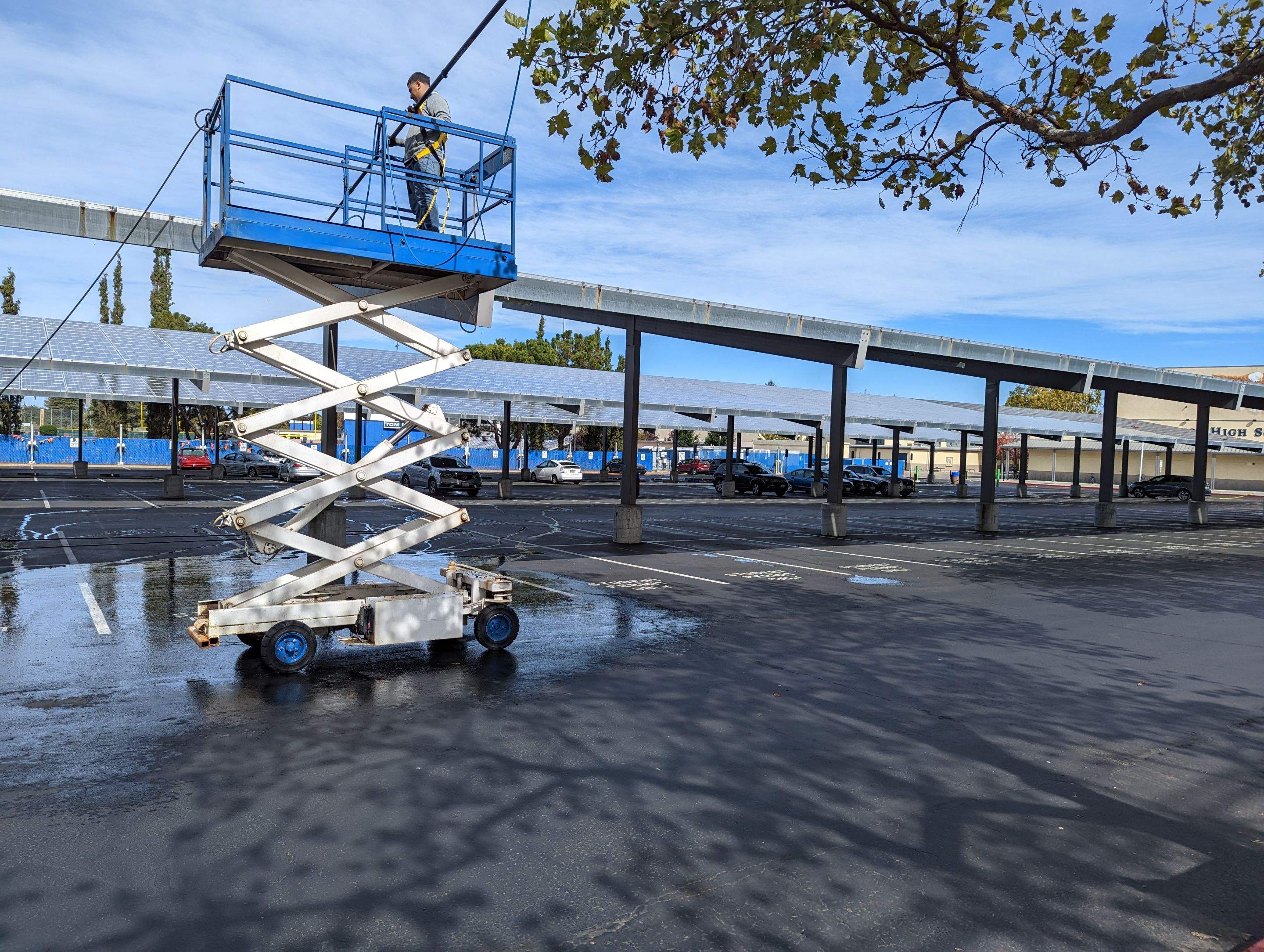 Los Alots Commercial Solar Panel Cleaning by All One Solar Shine